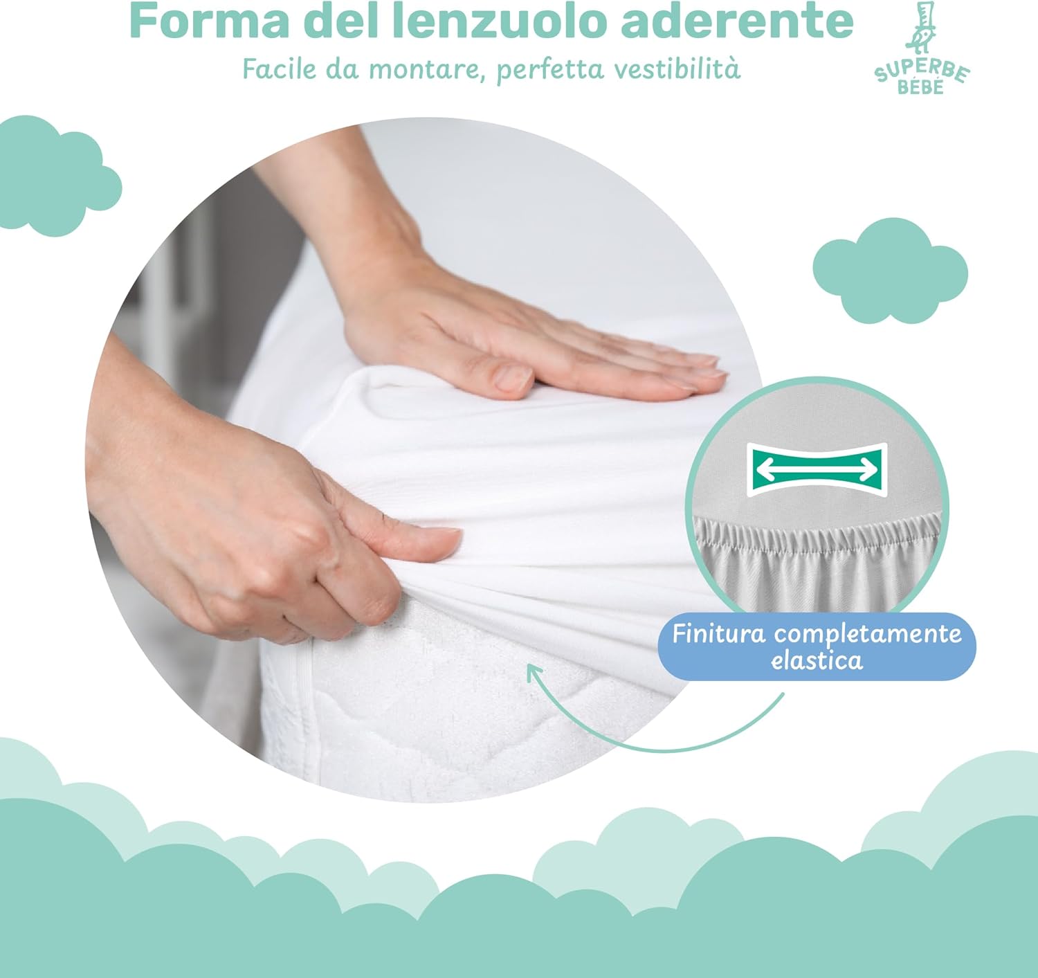 Coprimaterasso Impermeabile Lettino 70x140 - immagine 6