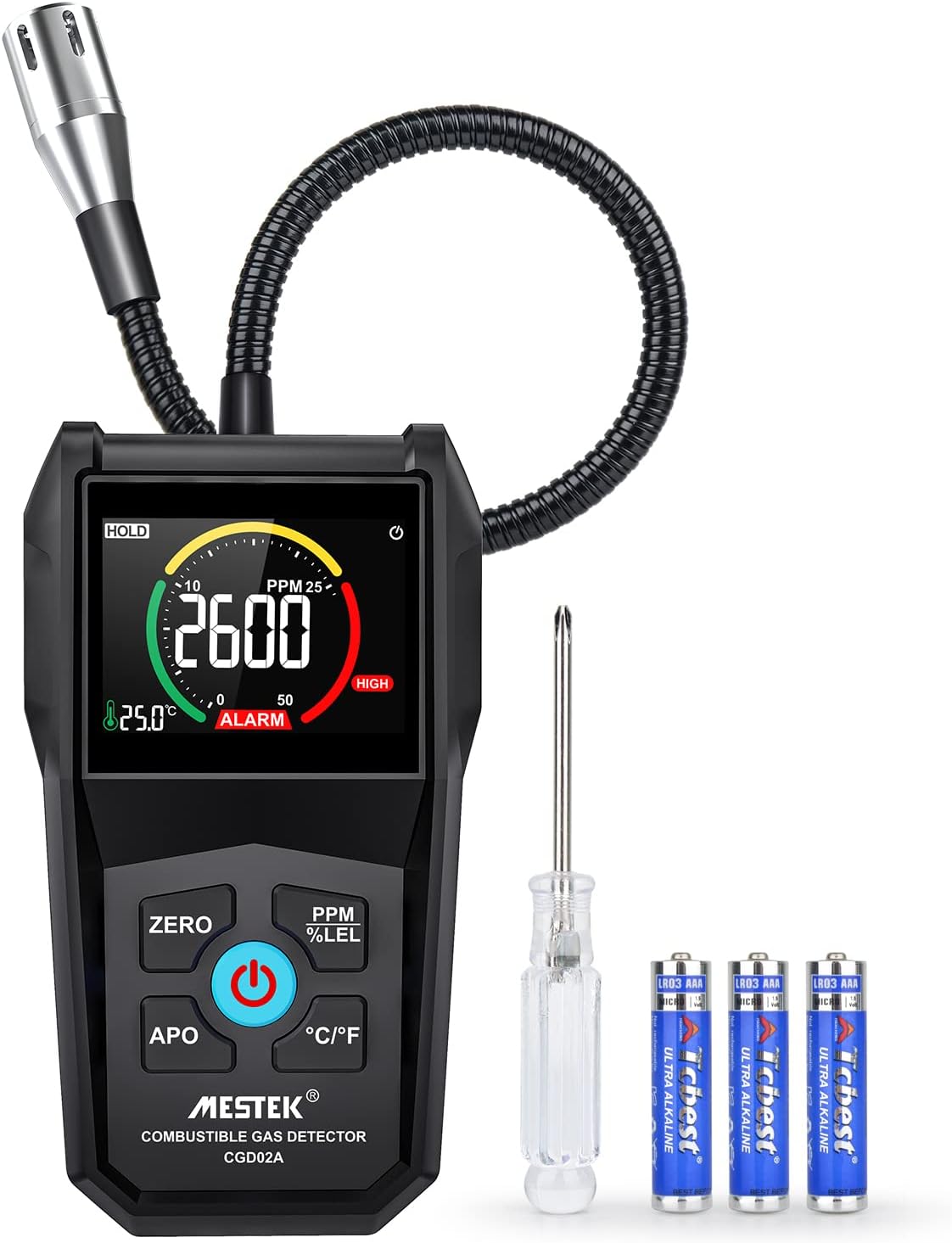 Rilevatore Gas Metano Carbone Propano GPL Portatile - immagine 1