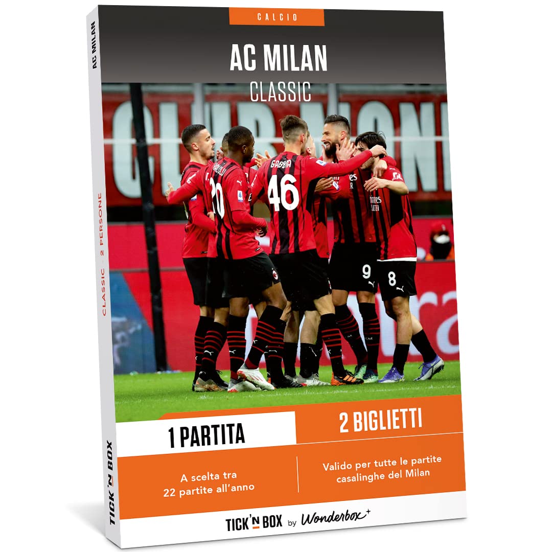 Tick&Box, Cofanetto Regalo, AC Milan Classic, 1 Partita, 2 Biglietti
