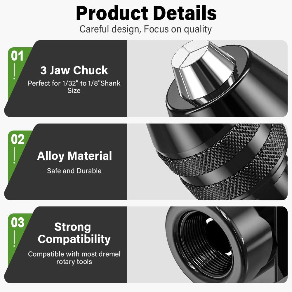 15 Mandrini per Dremel da 0,8mm a 3,2mm - immagine 2