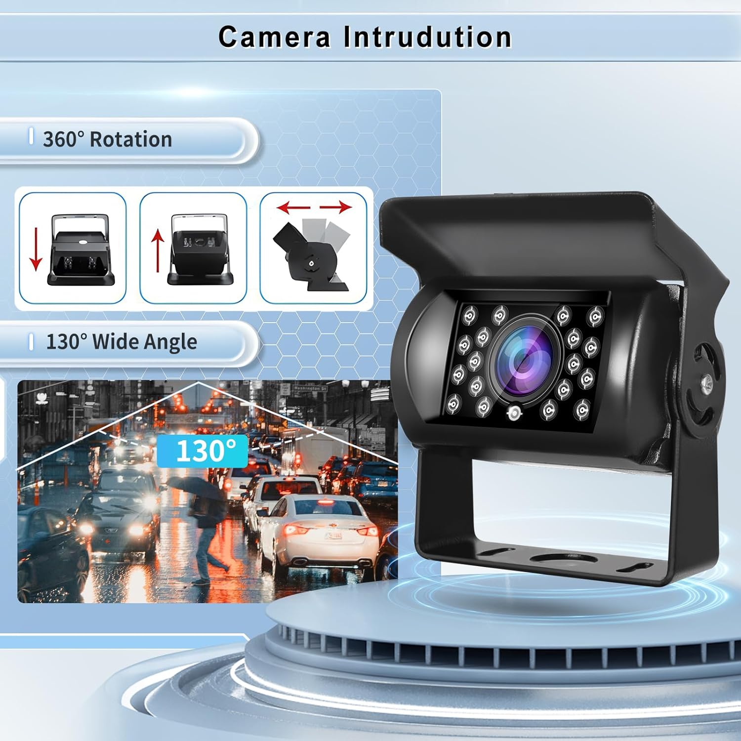 Telecamera Retromarcia e Monitor LCD 7 Pollici - immagine 3
