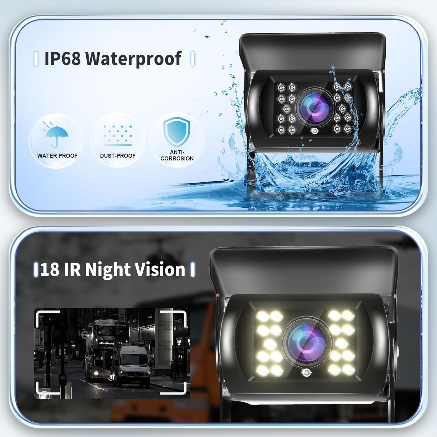 Telecamera Retromarcia e Monitor LCD 7 Pollici - immagine 6