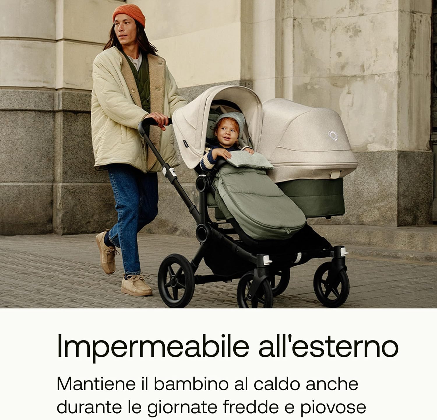 Bugaboo Sacco a Pelo per Passeggino, Seaside Blue - immagine 3