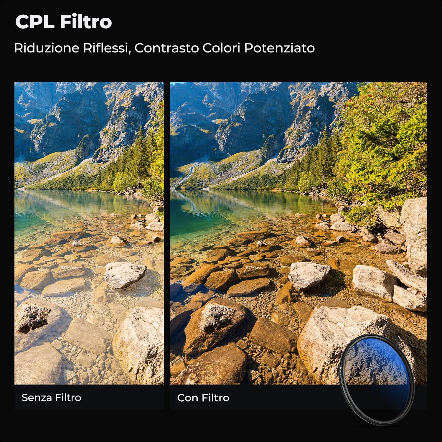 K&f Concept Nano-Klear 62mm Kit Filtri UV + CPL + ND2-400 - immagine 4