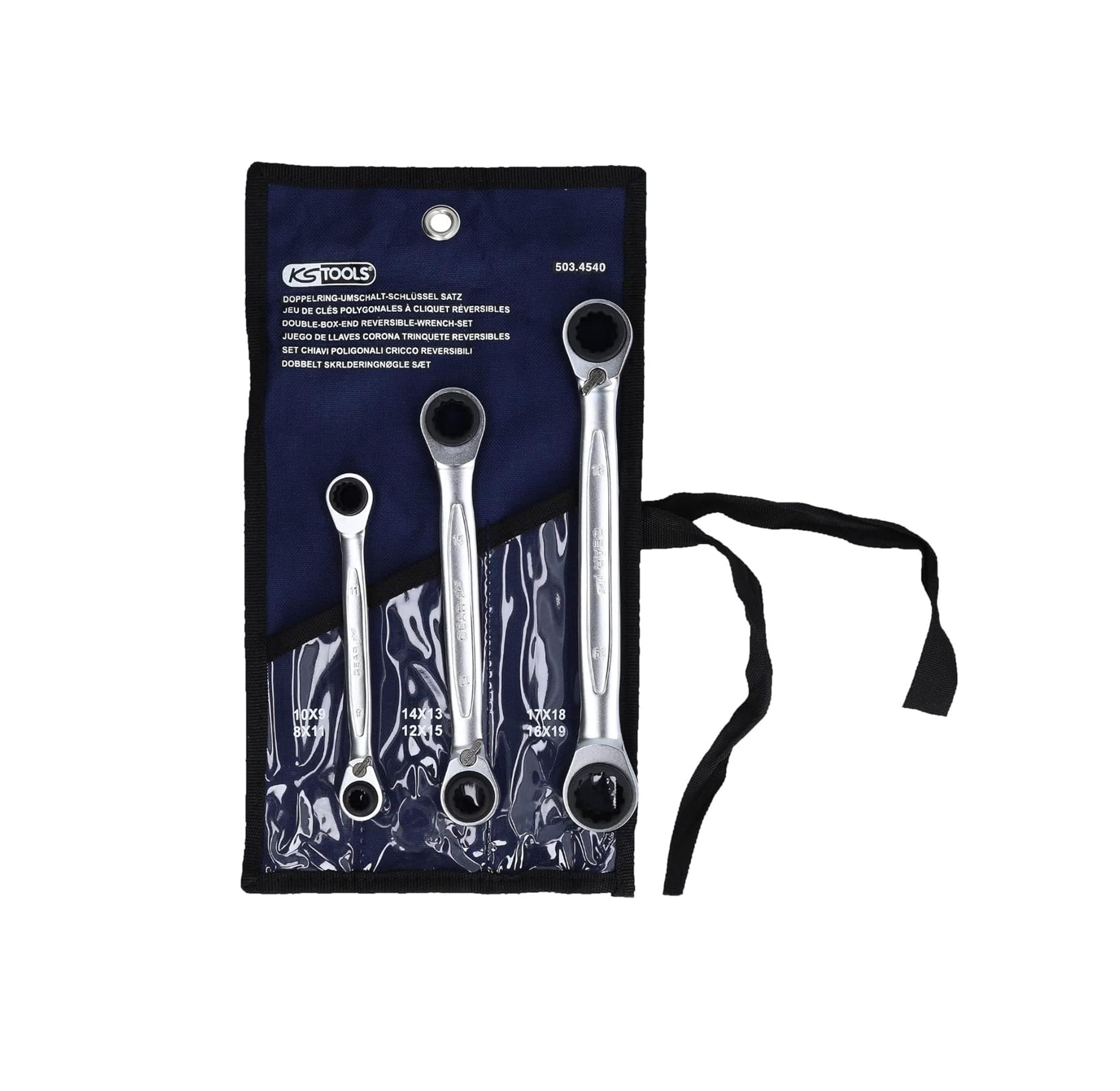 Ks Tools Serie Chiavi a Cricco Doppie Poligonali GEARplus