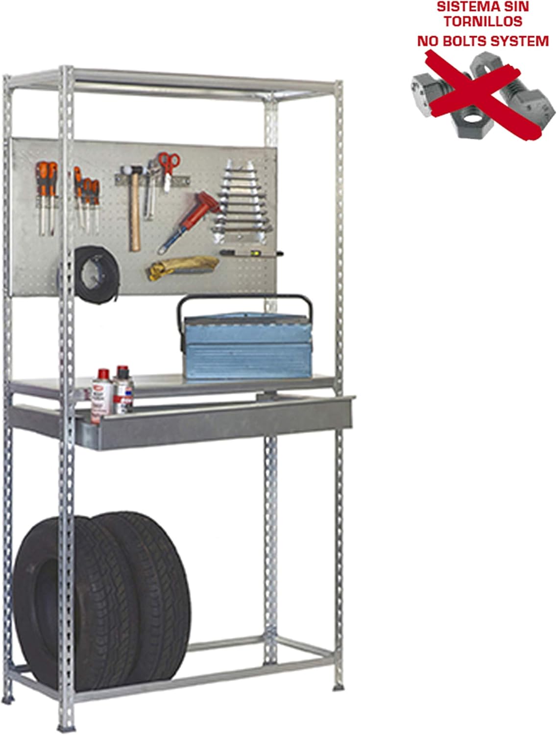 Simonrack simonracing Box megaplus 3/400 Kit di scaffale galvanizzato - immagine 5