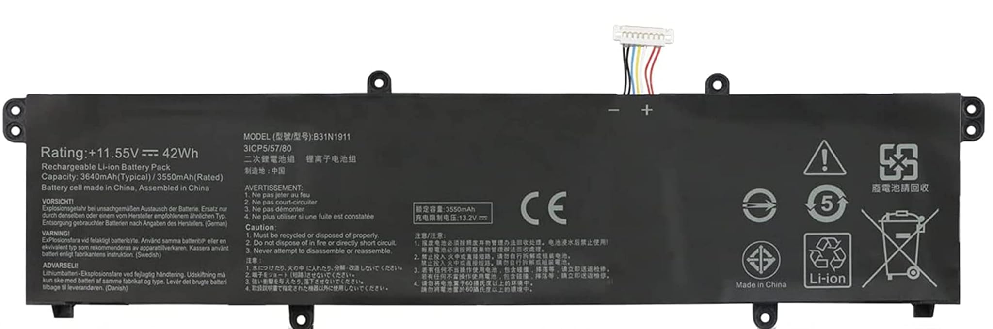 B31N1911 Batteria Laptop 42Wh per Asus VivoBook Flip 14