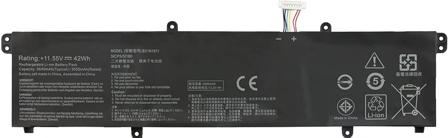 B31N1911 Batteria Laptop 42Wh per Asus VivoBook Flip 14 - immagine 1