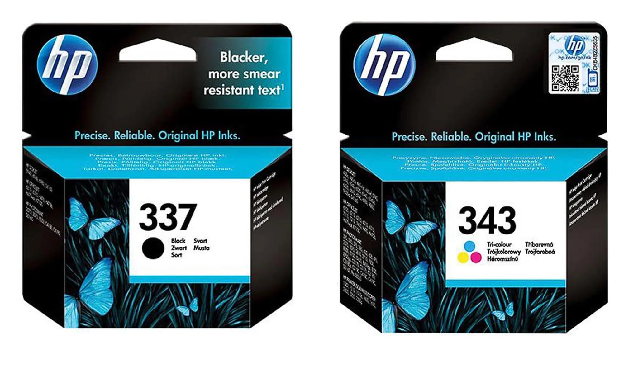 Hp 337/343 Cartucce Originali Nere e Colorate