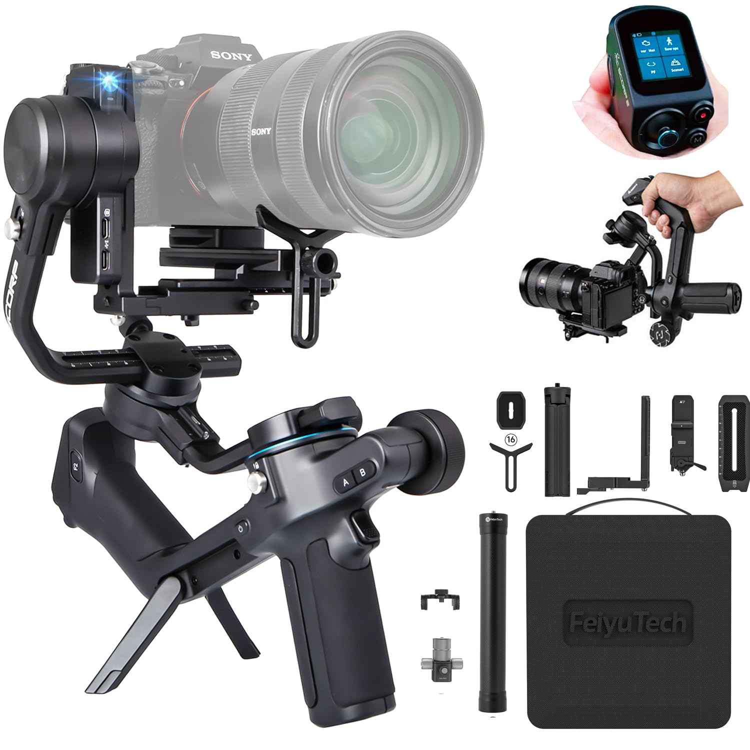 Feiyutech Scorp 2 Kit - Stabilizzatore Gimbal 3 Assi