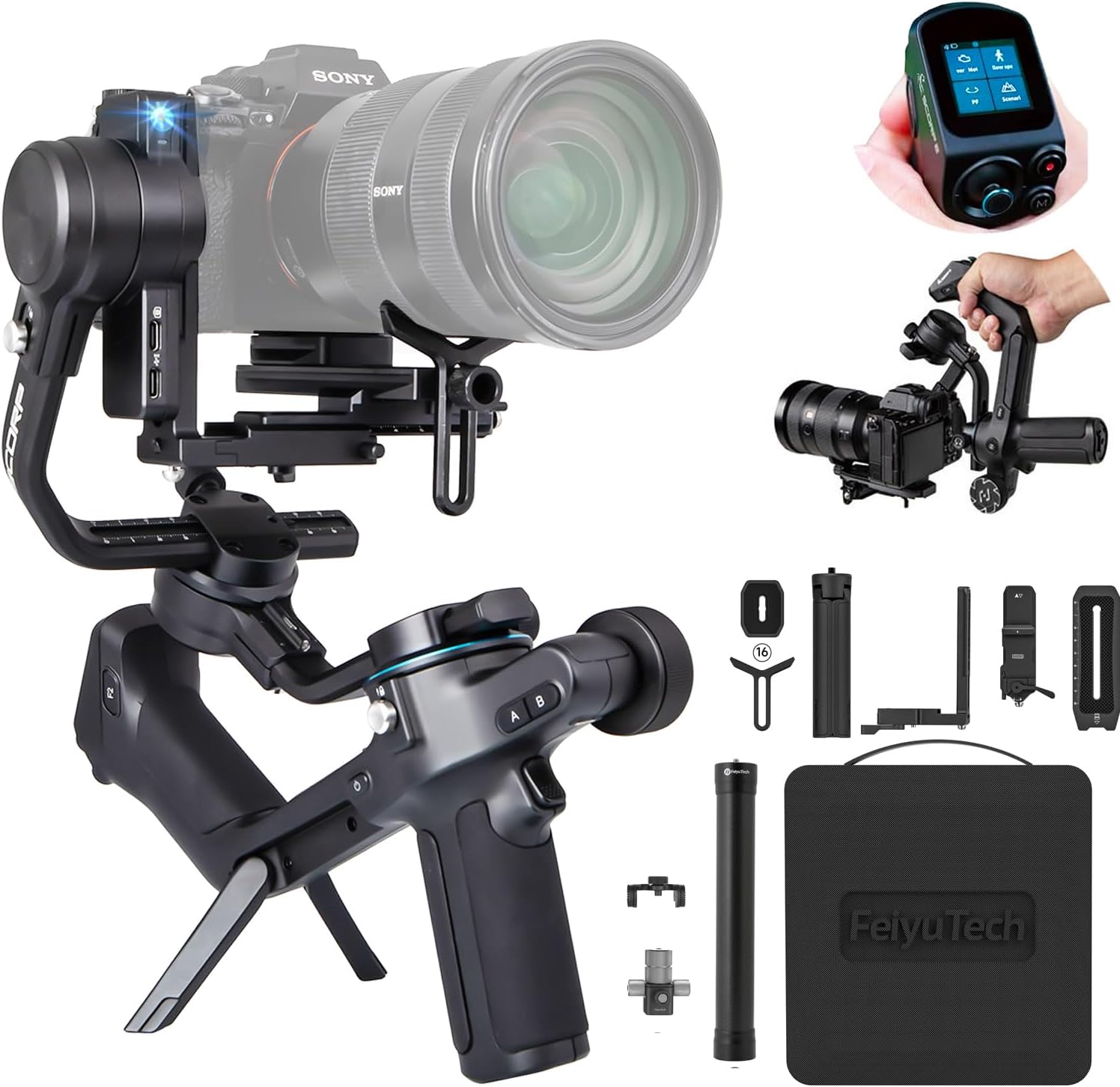 Feiyutech Scorp 2 Kit - Stabilizzatore Gimbal 3 Assi - immagine 1
