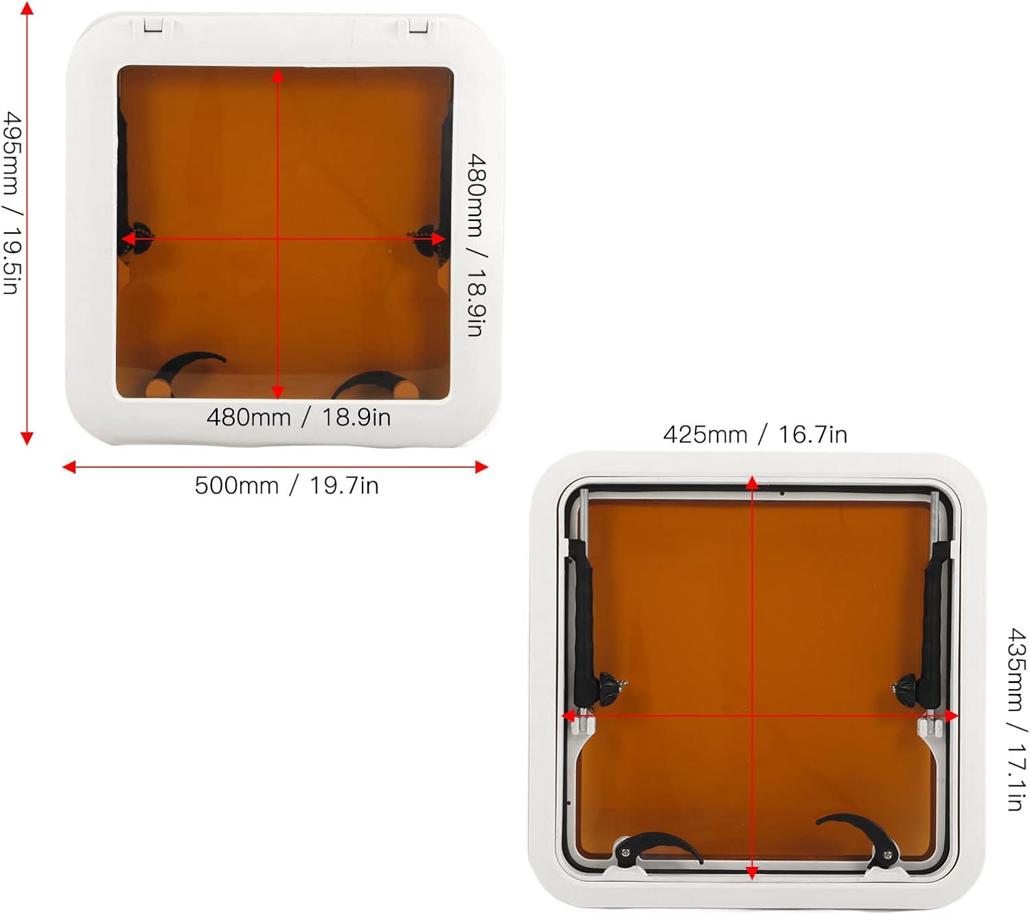 Portello di Accesso Marino 495mm per Barche - immagine 2
