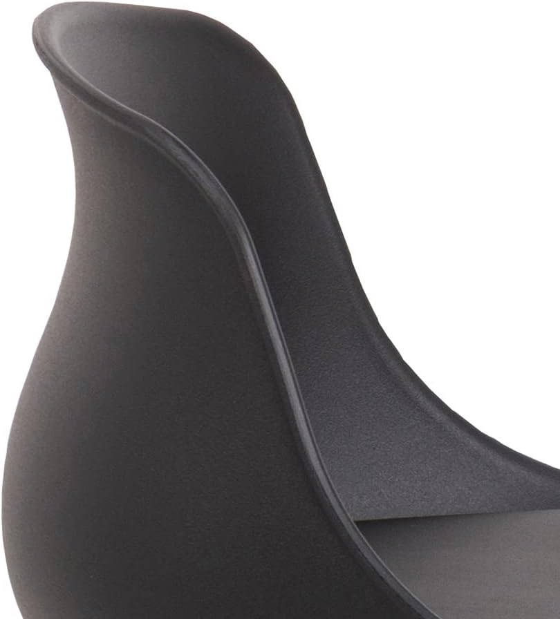 Ac Design Furniture Tille Sgabello Imbottito, Nero - immagine 8