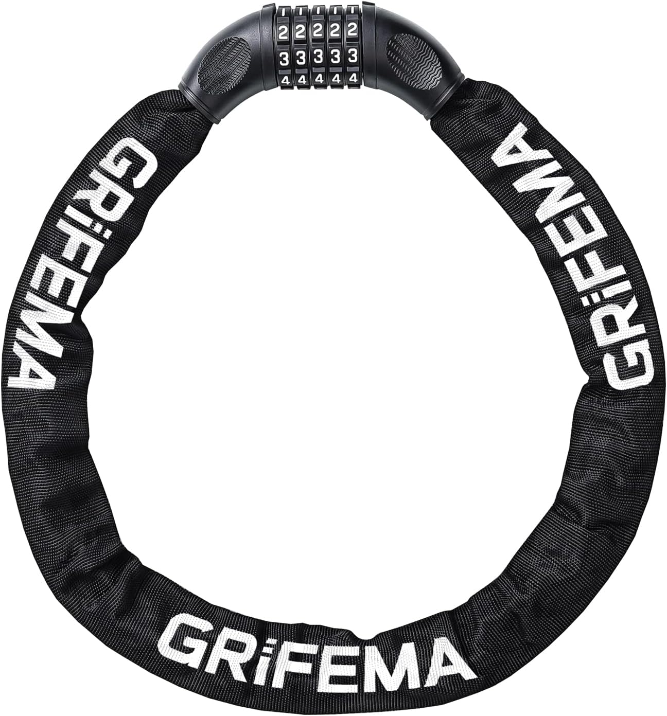 Grifema GAK1201-9 Lucchetto Antifurto a Catena 90 cm, Nero - immagine 1