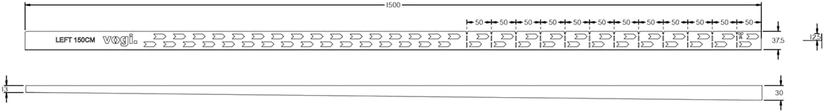 Profilo pendenza, cuneo sinistro, 150 cm - immagine 5
