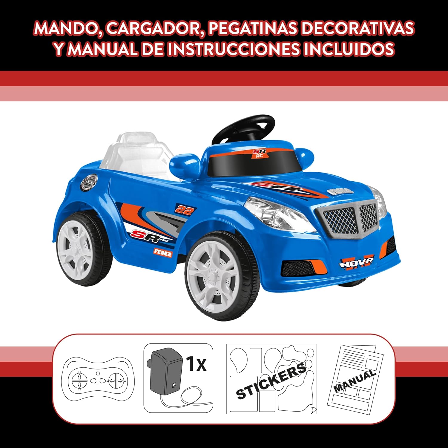 Feber Twinkle Car R/C Blue - Auto Elettrica 12V - immagine 6