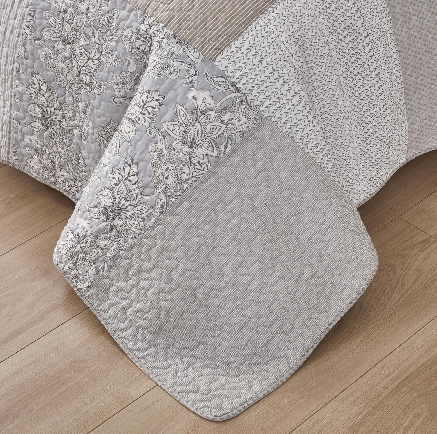 Chezmoi Collection Quinn - Trapunta Patchwork 3 Pezzi - immagine 8