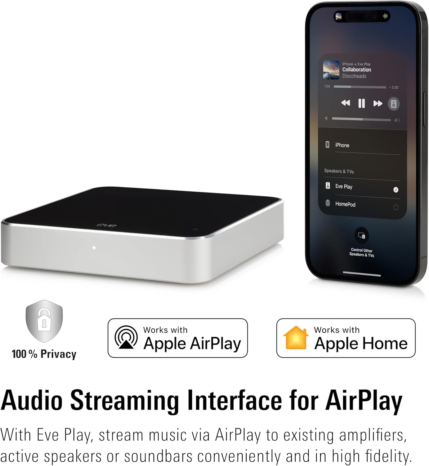 Eve Play - Interfaccia Streaming Audio per AirPlay - immagine 2