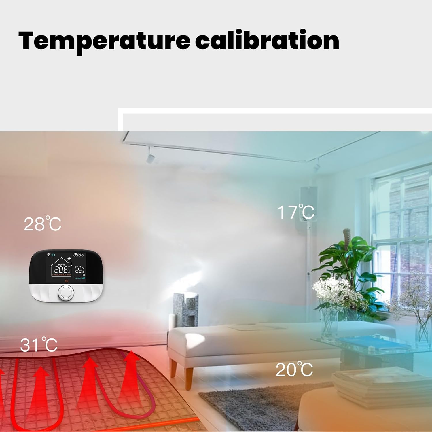 Termostato Wireless RF Digitale Settimanale Touch - immagine 7