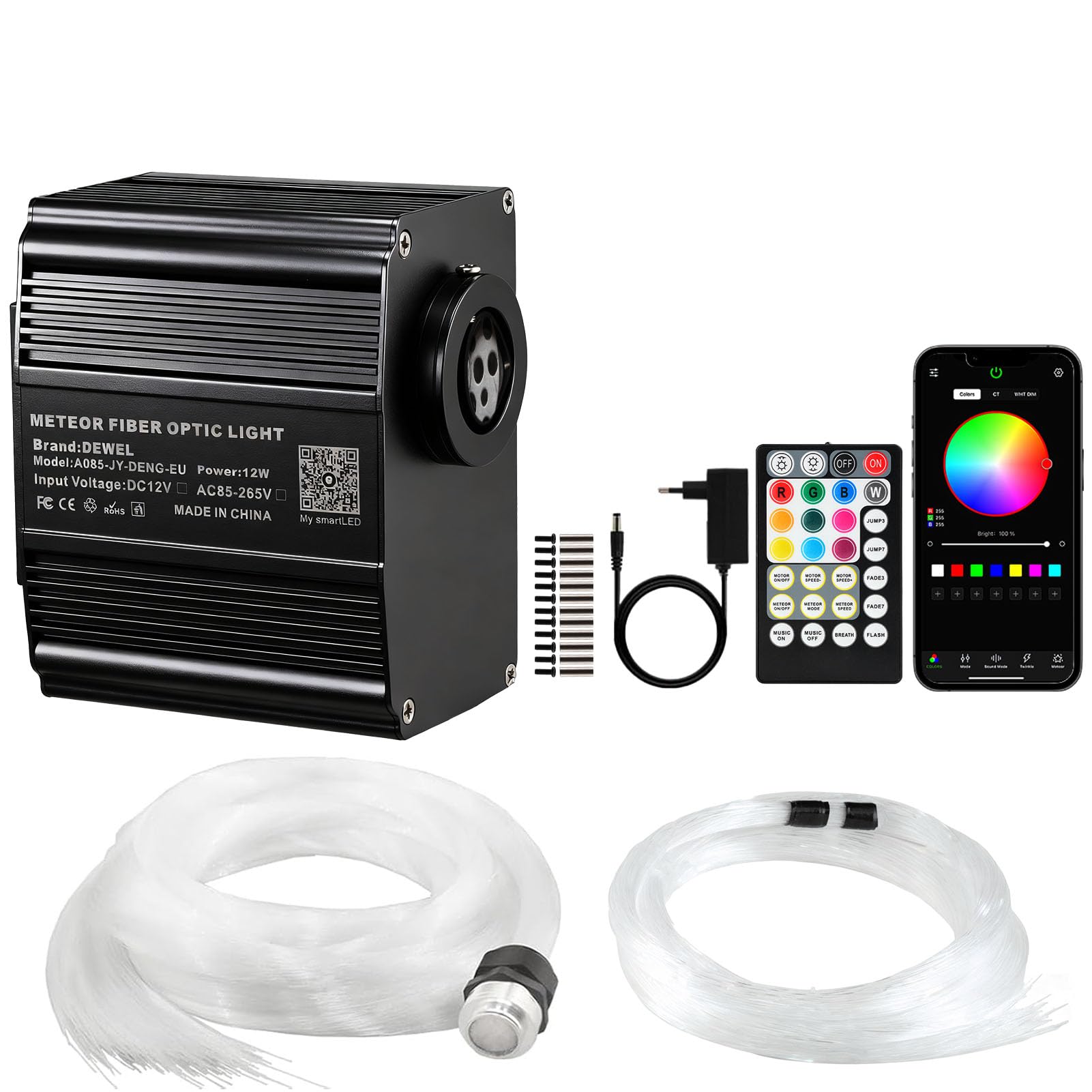 Dewel Cielo Stellato Luce Fibra Ottica 2-in-1 12W RGBW