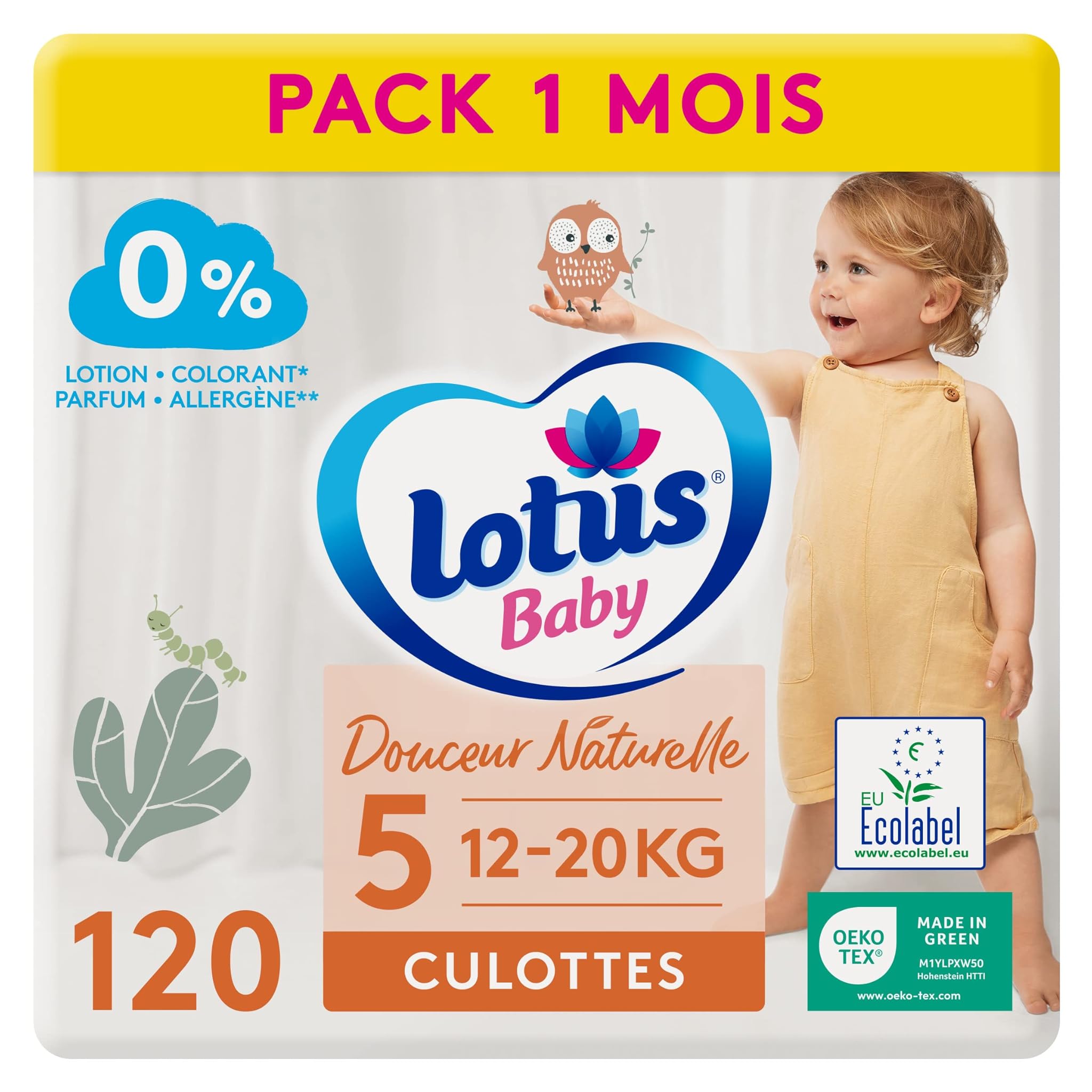 Lotus Baby Douceur Naturelle - Culinette Taglia 5 (12-20kg)
