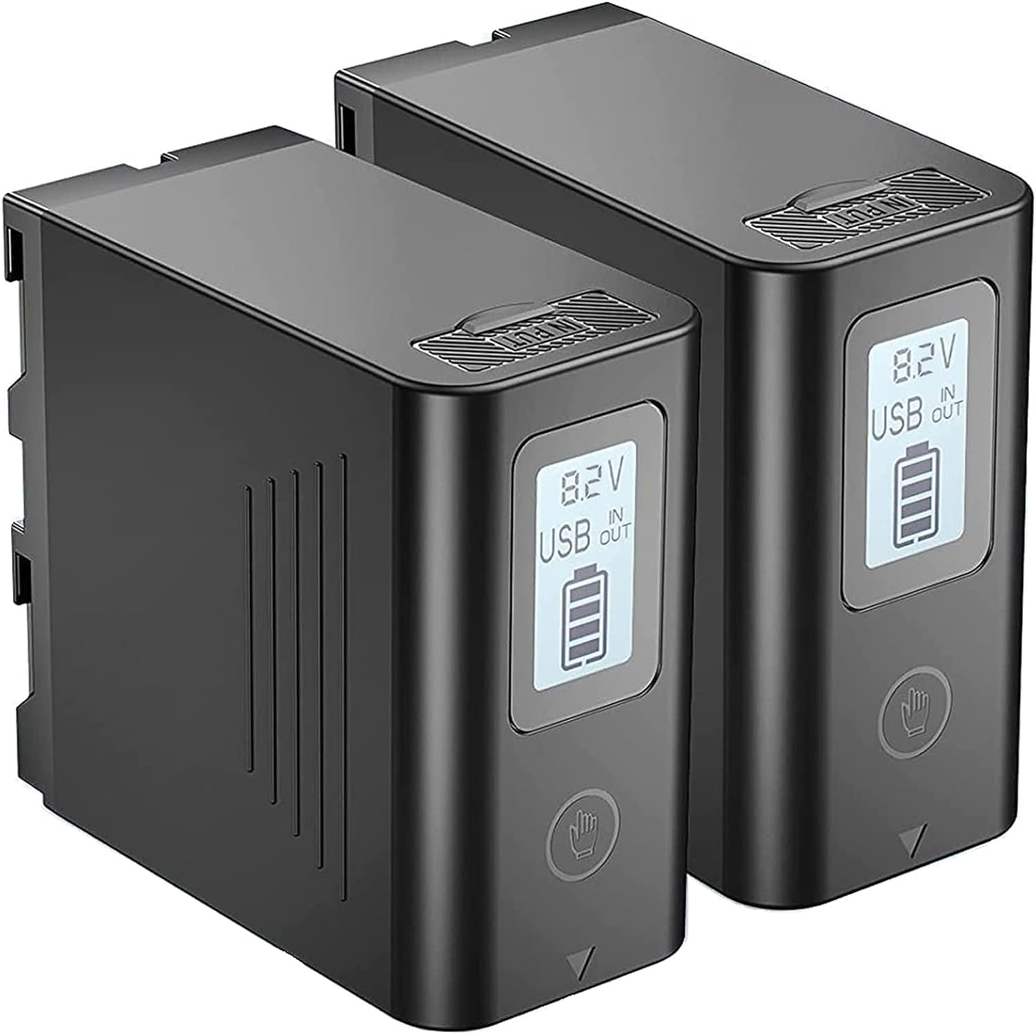 Jyjzpb 2x NP-F970 Batteria 7.4V 8800mAh