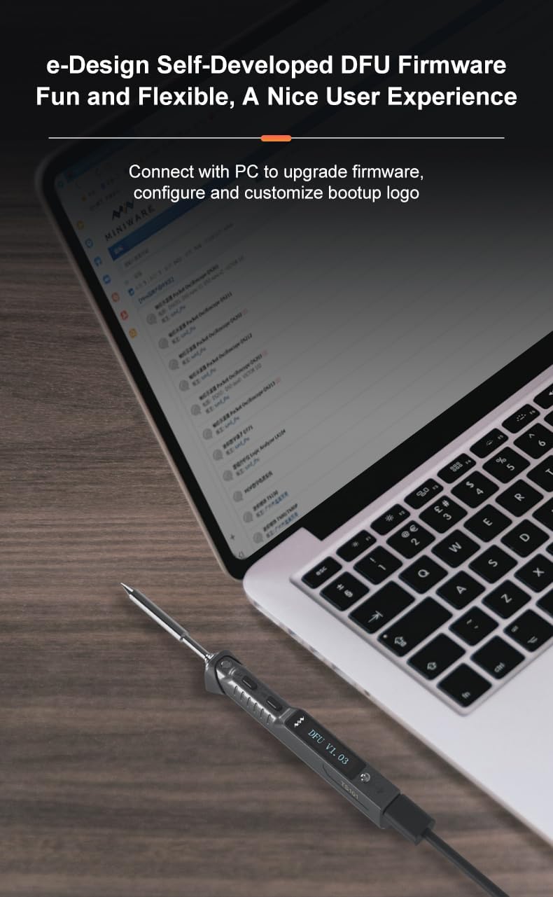 Miniware TS101 Saldatore Digitale USB-C 90W - immagine 6