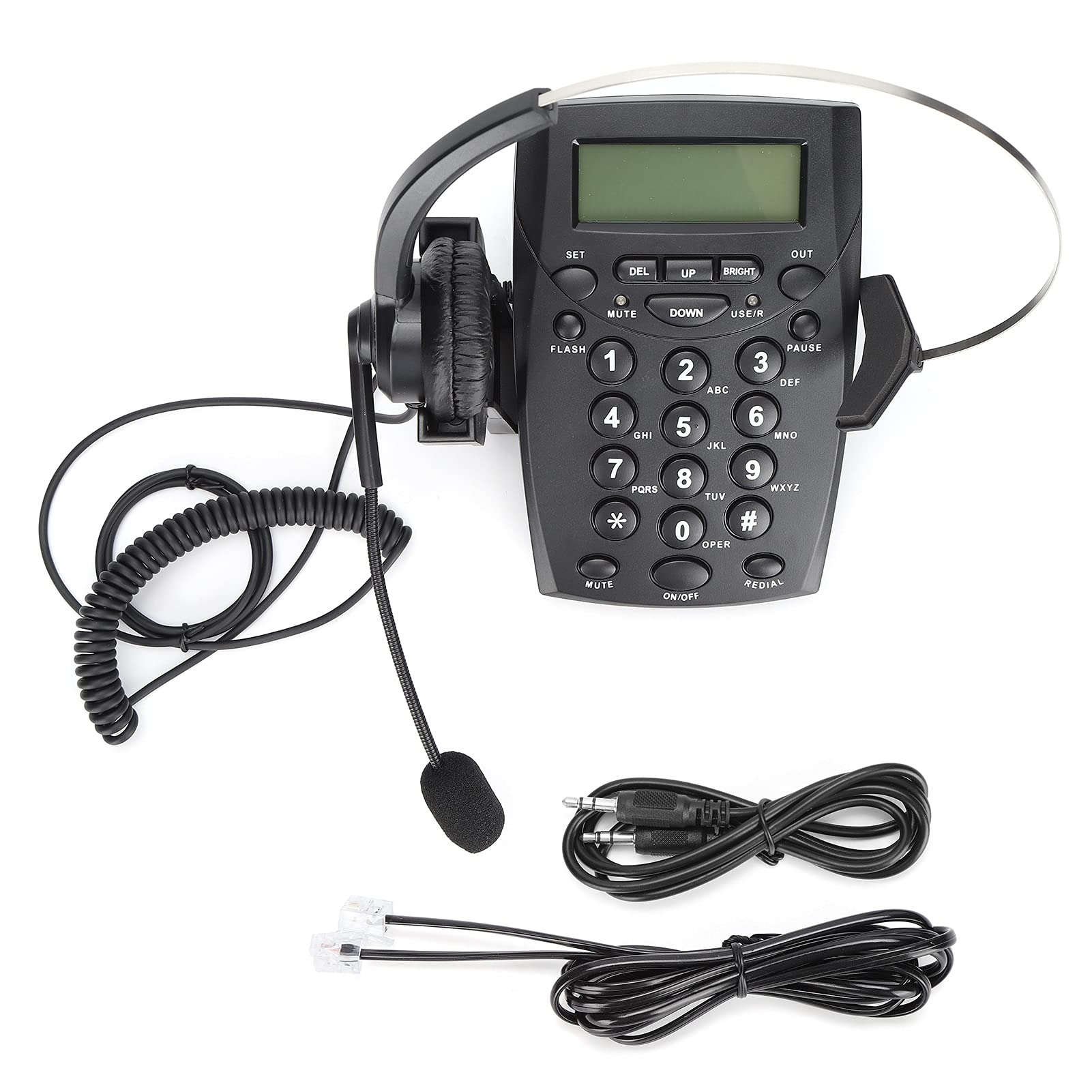 HT800 Telefono Fisso con Filo per Call Center