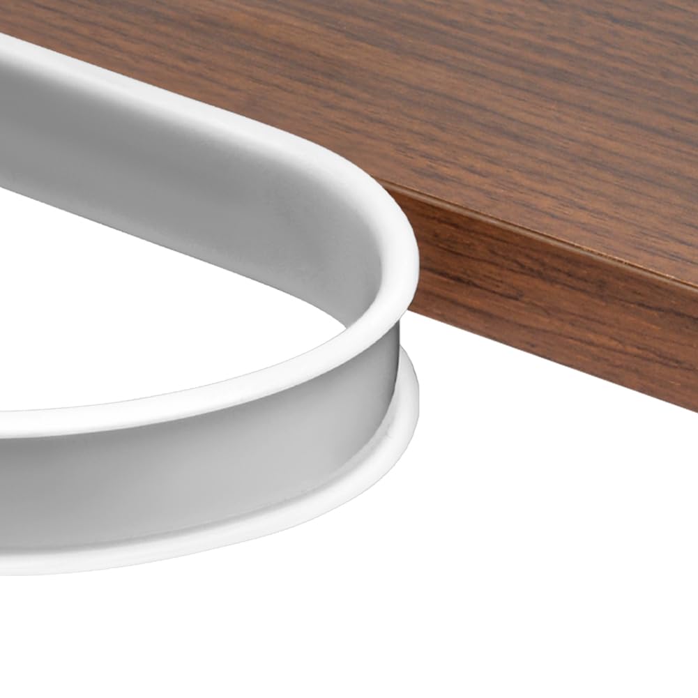 4m*20mm Bordatura Autoadesiva per Mobili Forma di U, Protezioni per Bordi, Super-soft Proofing e la Sicurezza per il Bambino, per Fai-da-te, Armadi, Mobili, Bordi Piani di Lavoro Angoli -Bianca