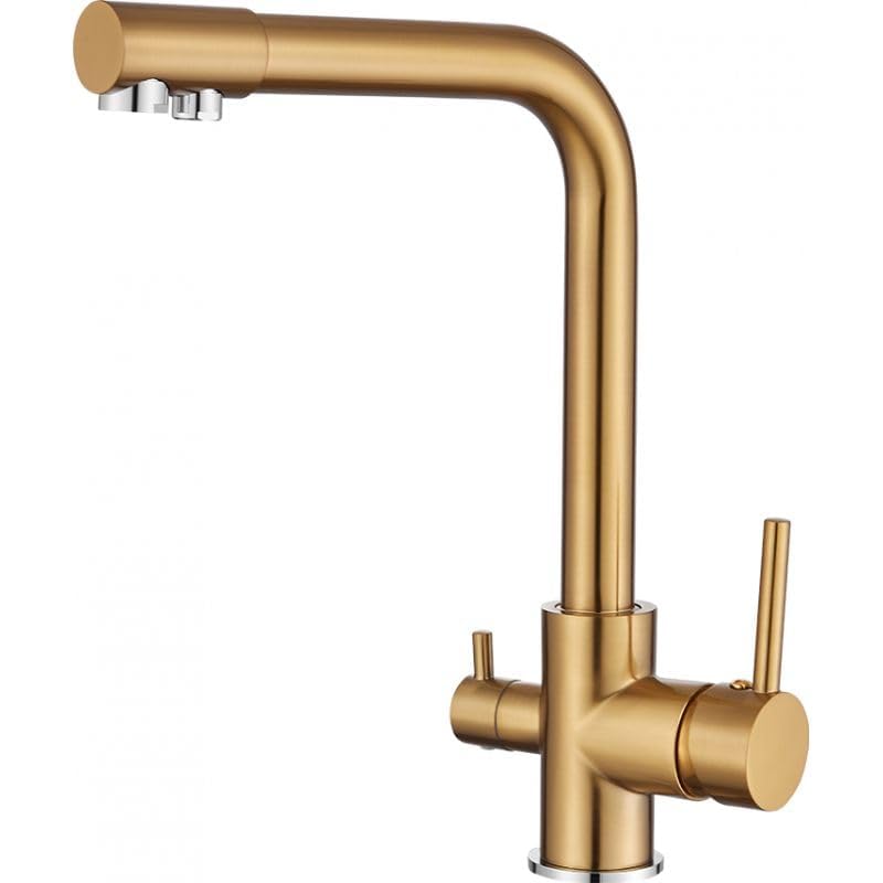 Valaz Rubinetto Cucina 3 Vie Osmosi Dorato