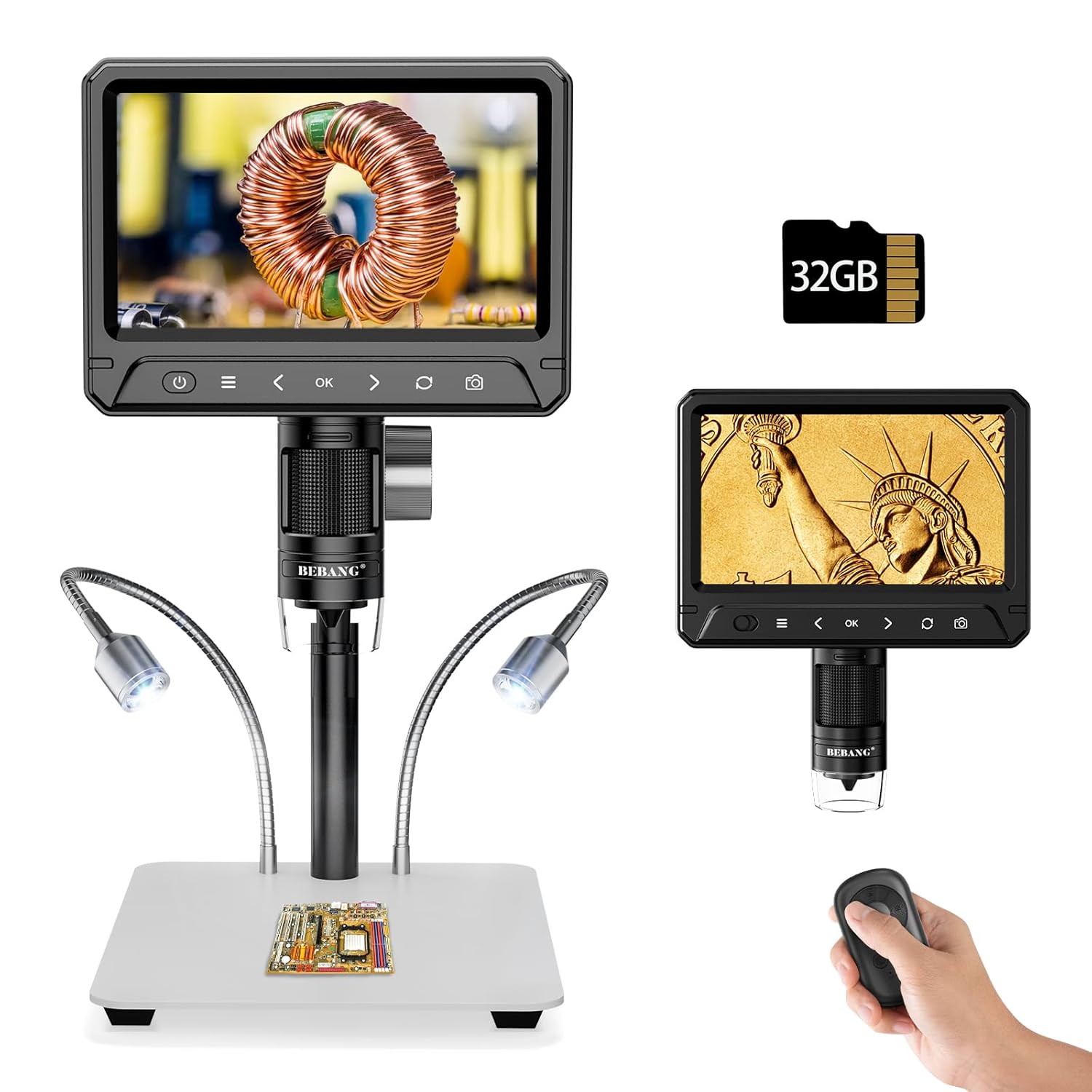 Bebang Microscopio Digitale 7” 1200x 12MP - immagine 1