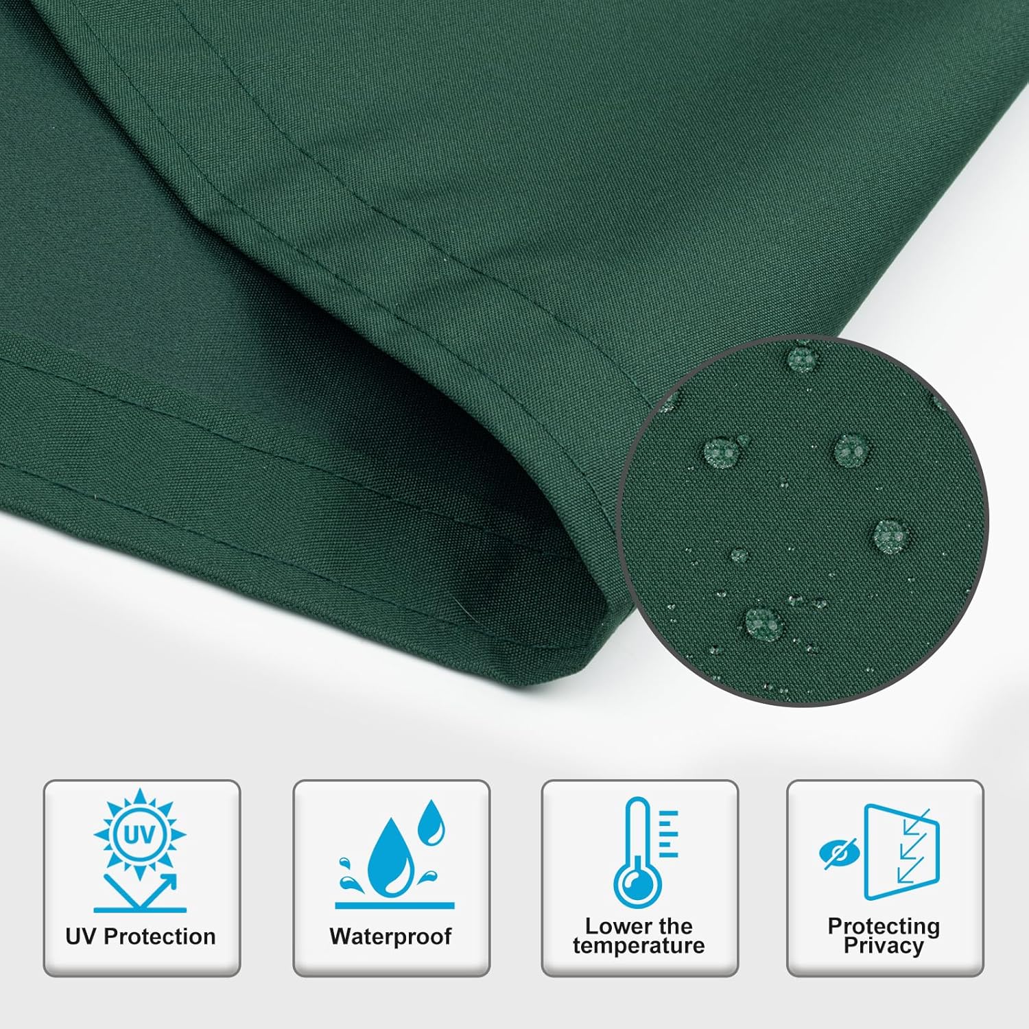 Sunnylaxx Frangivista Balcone 150x600 cm, Verde Scuro - immagine 2