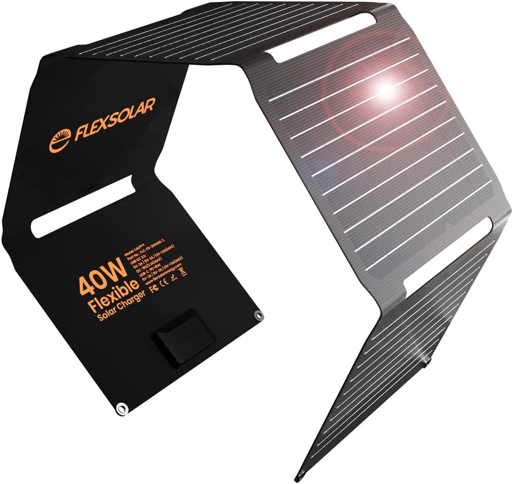 Flexsolar Pannello Solare 40W IP67 Impermeabile