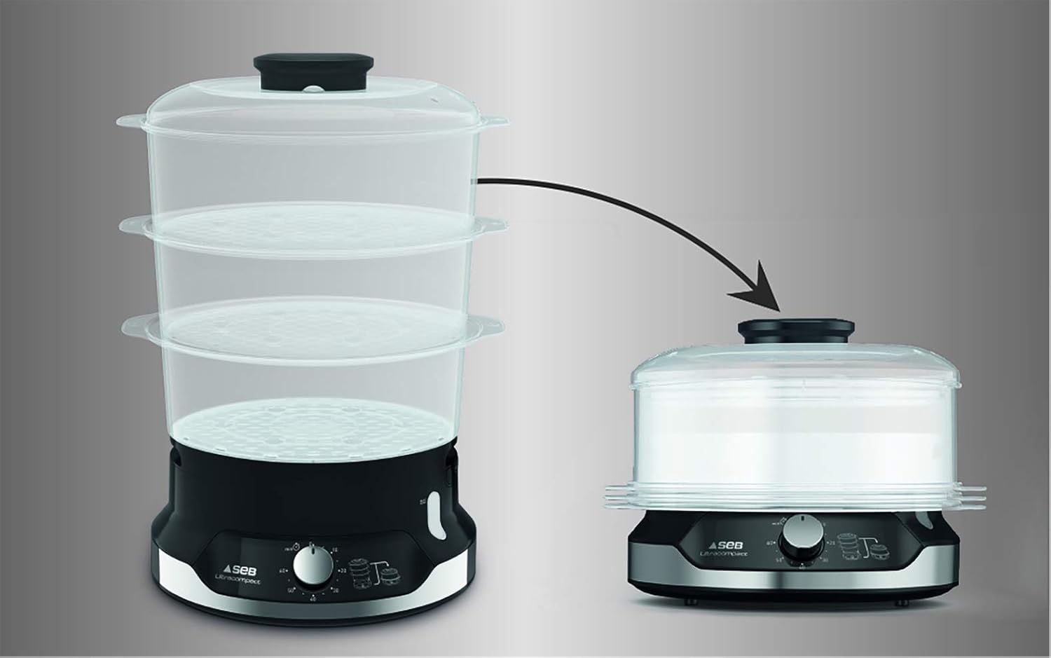 Tefal VC2048 Vaporiera Ultracompact 9 L - immagine 4