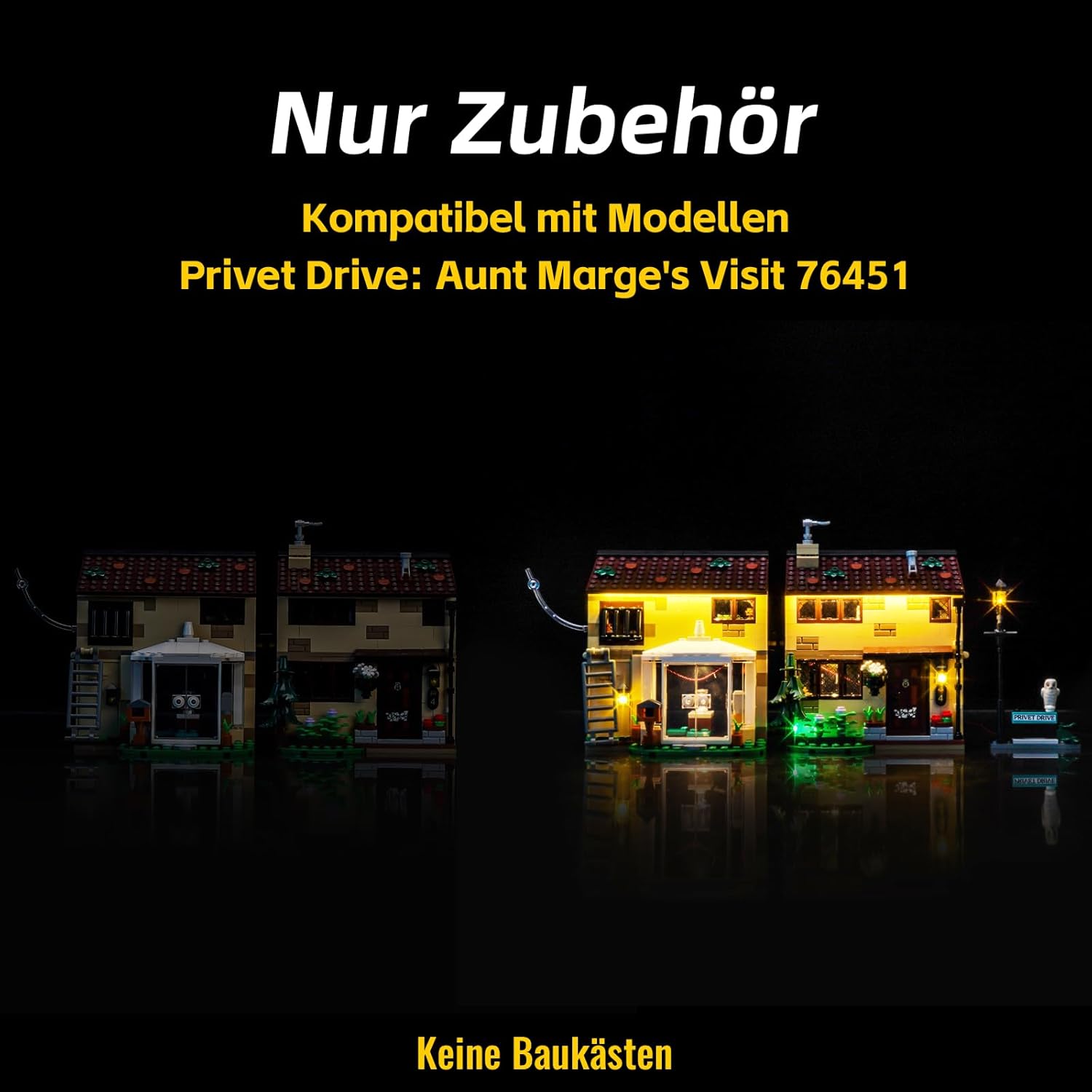 Set Luci LED compatibile con Lego 76451 Privet Drive - immagine 3