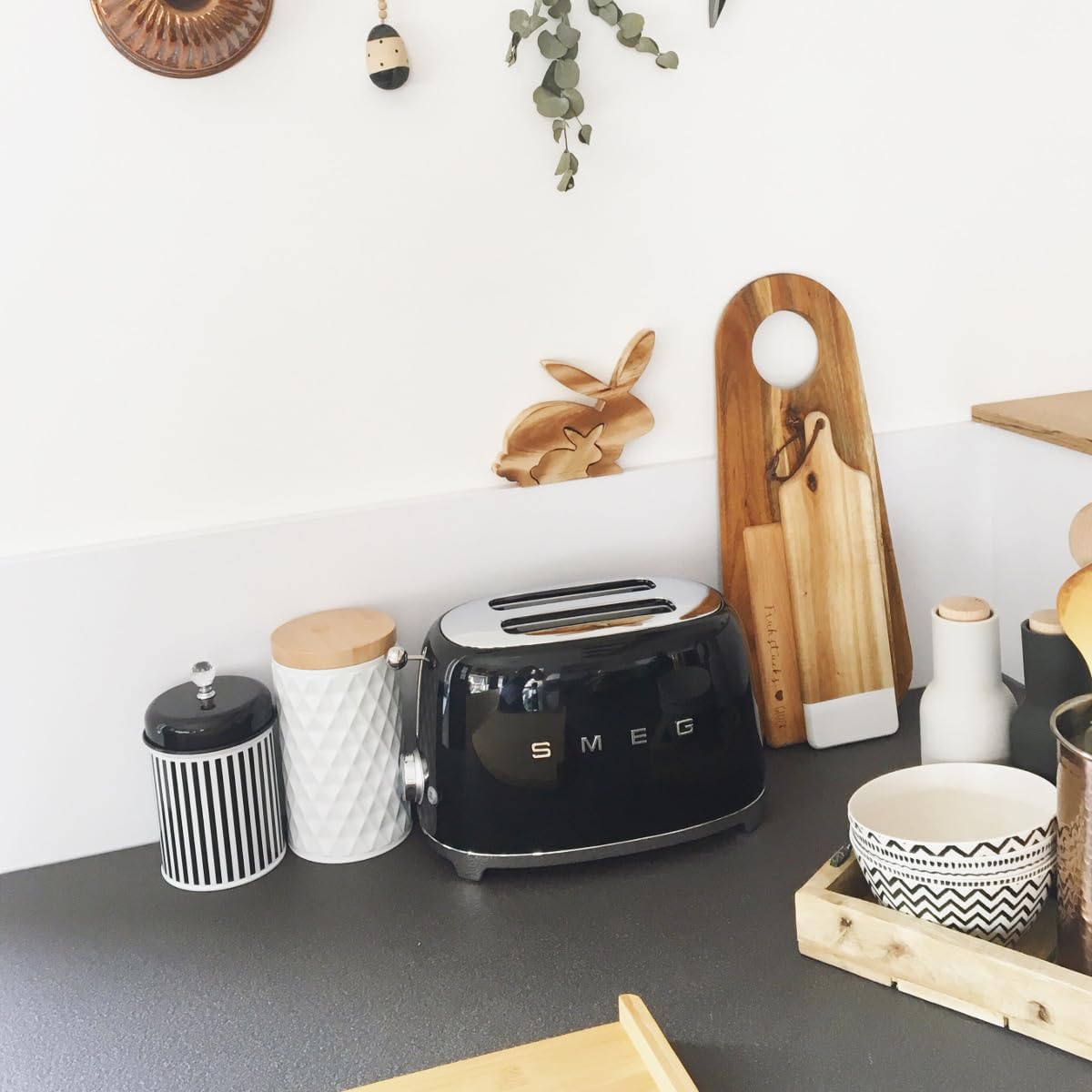 Smeg Tostapane 2x2 TSF01BLEU 950W, Nero - immagine 4