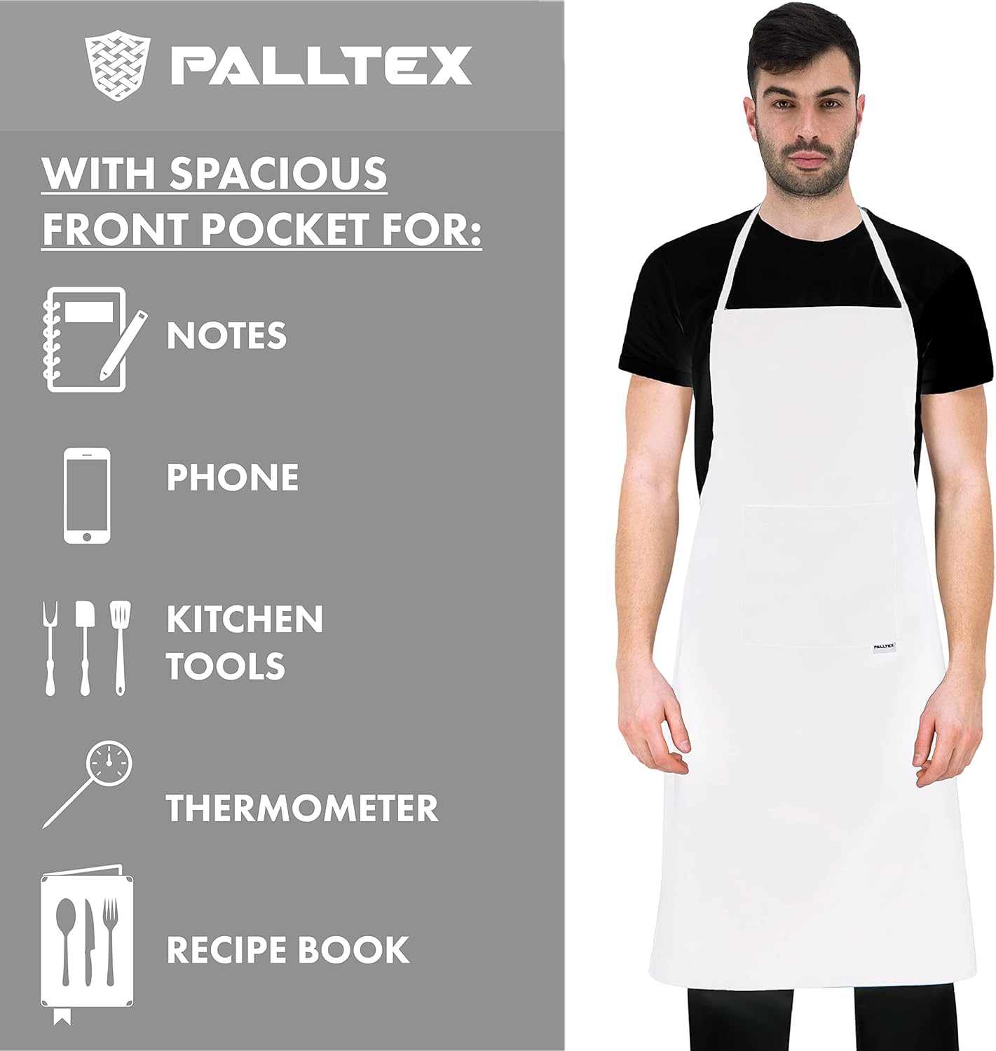 PALLTEX Borago Grembiule Cucina Donna Uomo - immagine 3