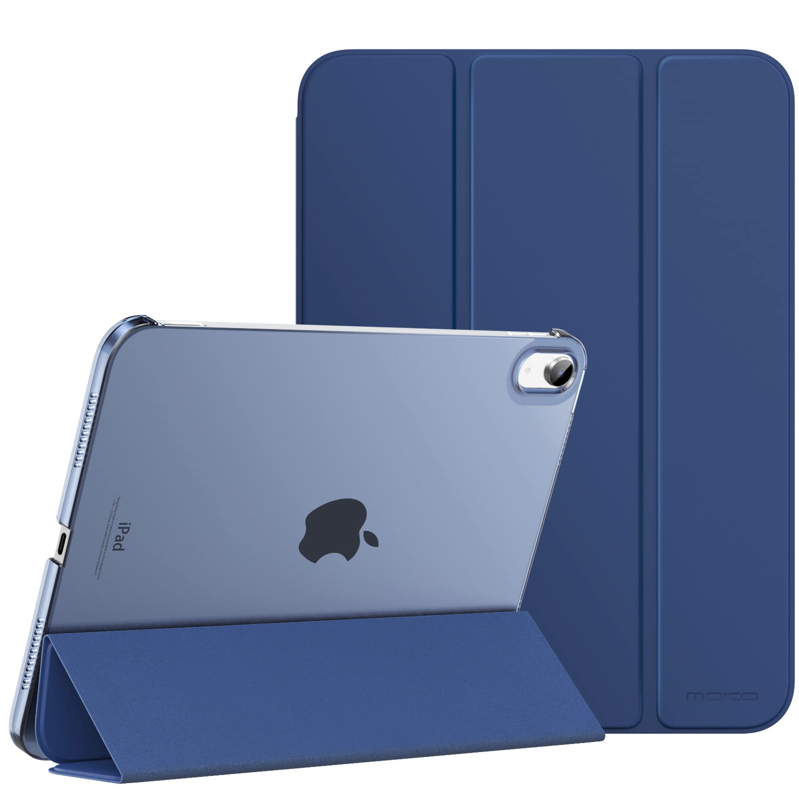 Moko Custodia per iPad 10 Generazione 2022 10,9", Blu Marino