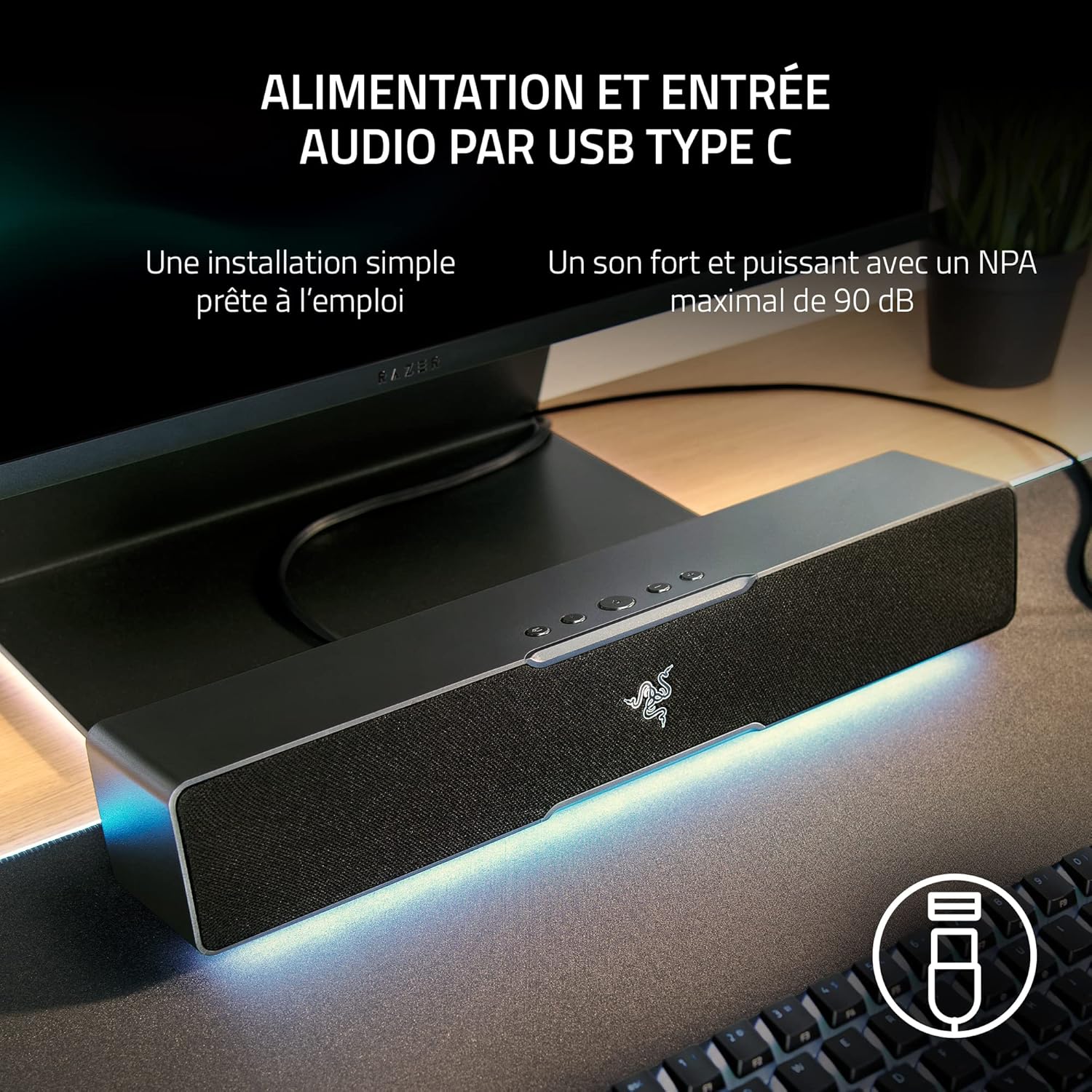 Razer Leviathan V2 X - Soundbar PC Gaming, Nero - immagine 4