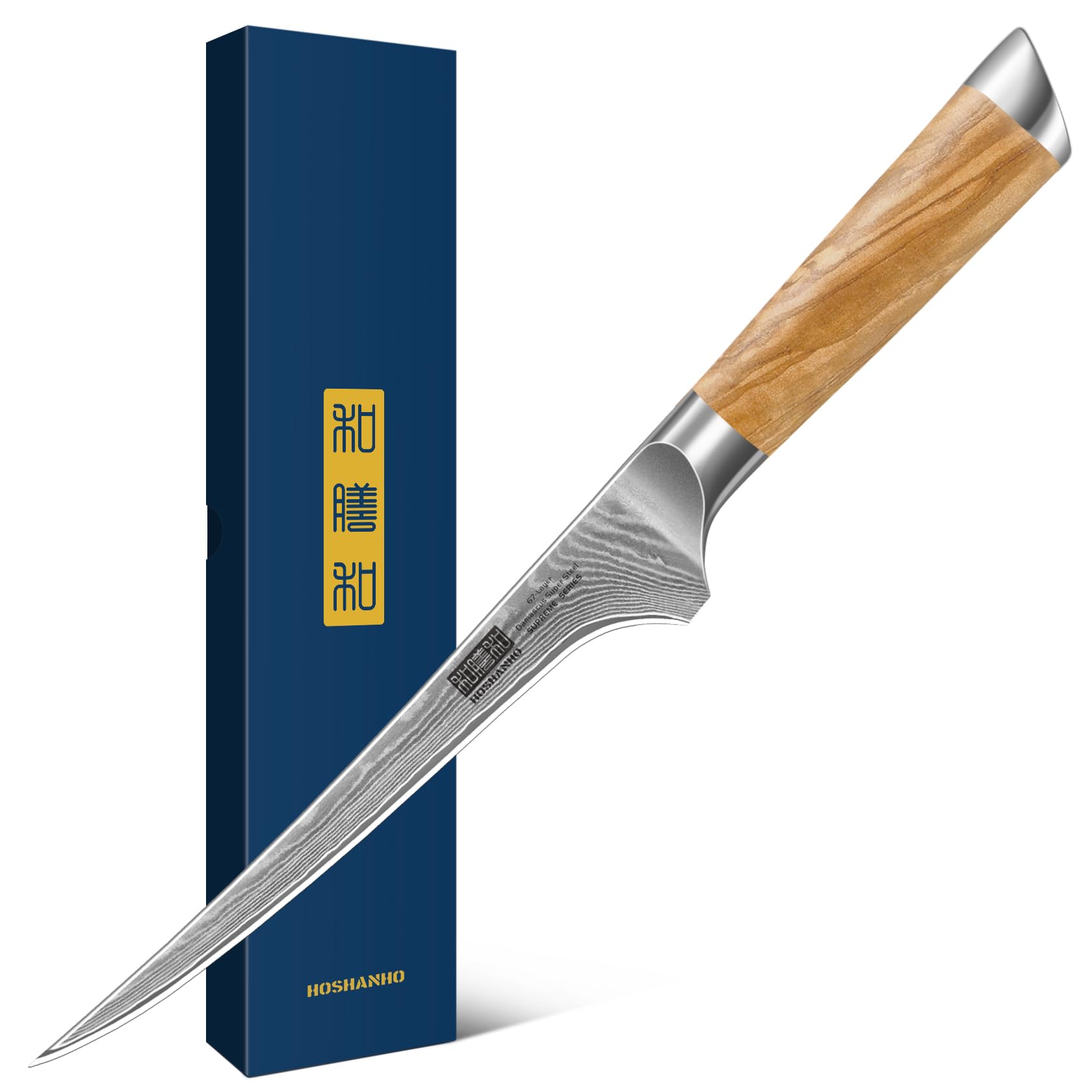 Hoshanho Coltello Disosso e Sfilettare 18cm Damasco