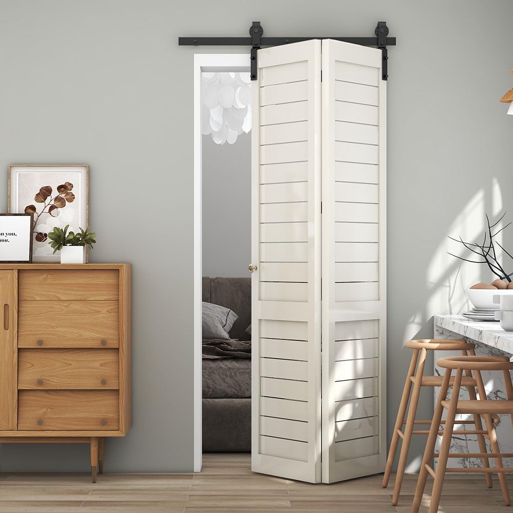 TSMST Set completo, 76,3 cm, sistema di porte scorrevoli, salvaspazio, per 2 porte, stile base, liscio e silenzioso (senza porta)