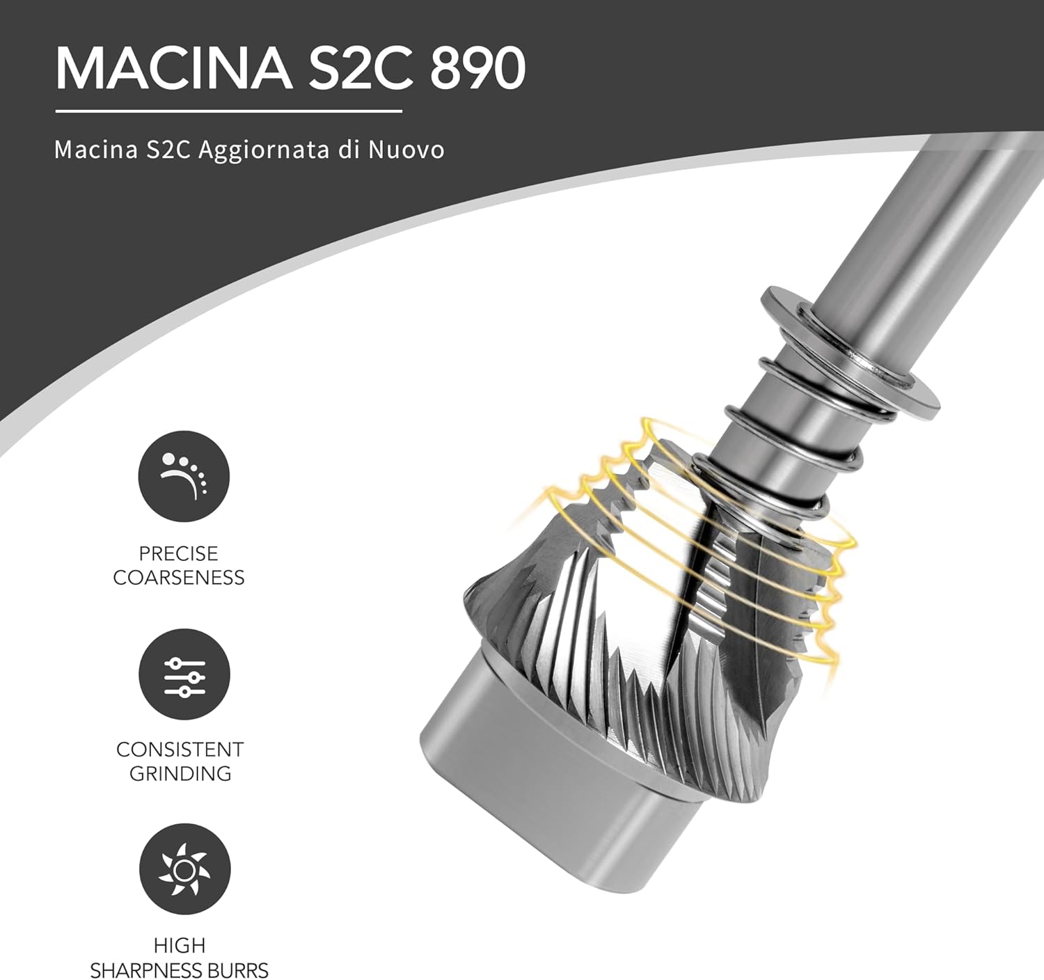 Timemore Macinacaffè Manuale S3, Nero - immagine 2