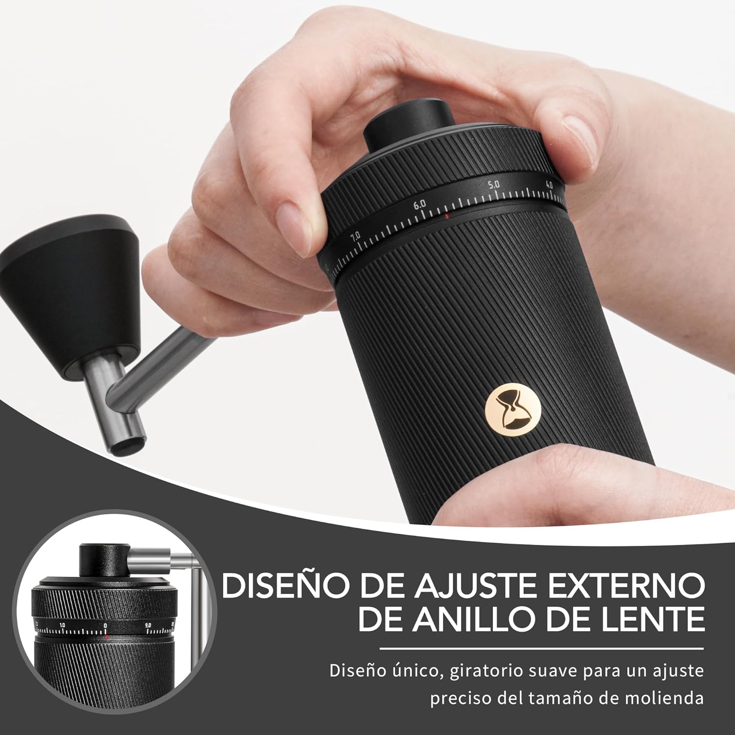 Timemore Macinacaffè Manuale S3, Nero - immagine 4