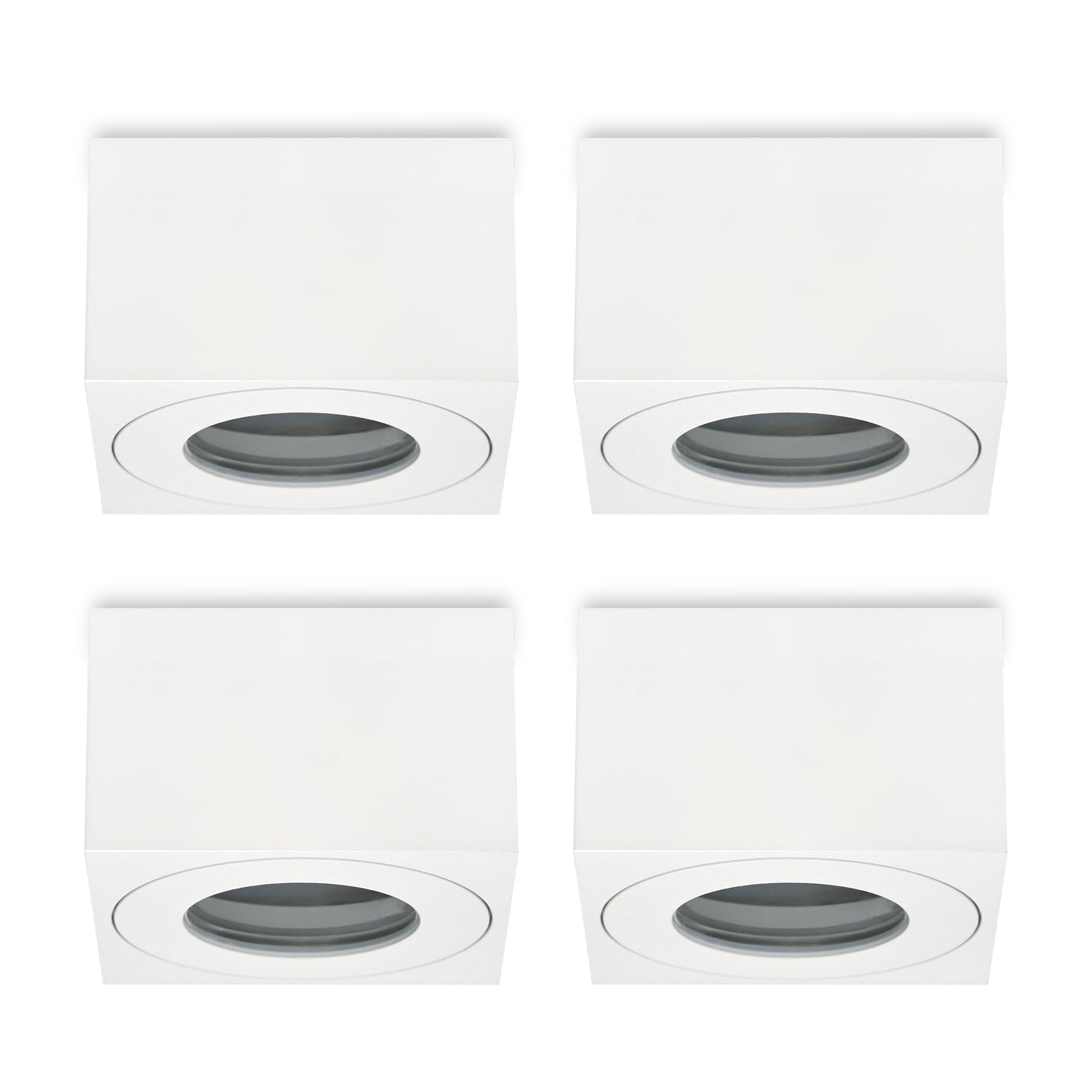 Kyotech Faretto LED da Soffitto Quadrato IP44 (Set da 4)