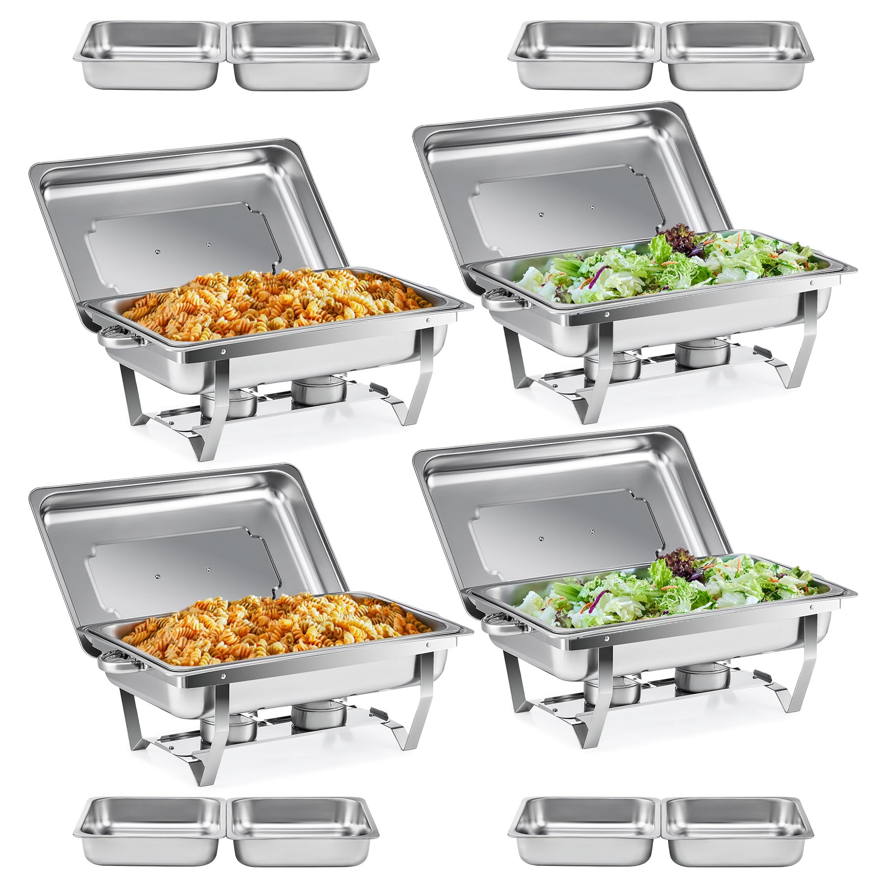Wilprep Chafing Dish Buffet 9L Acciaio Inox (4 pz)