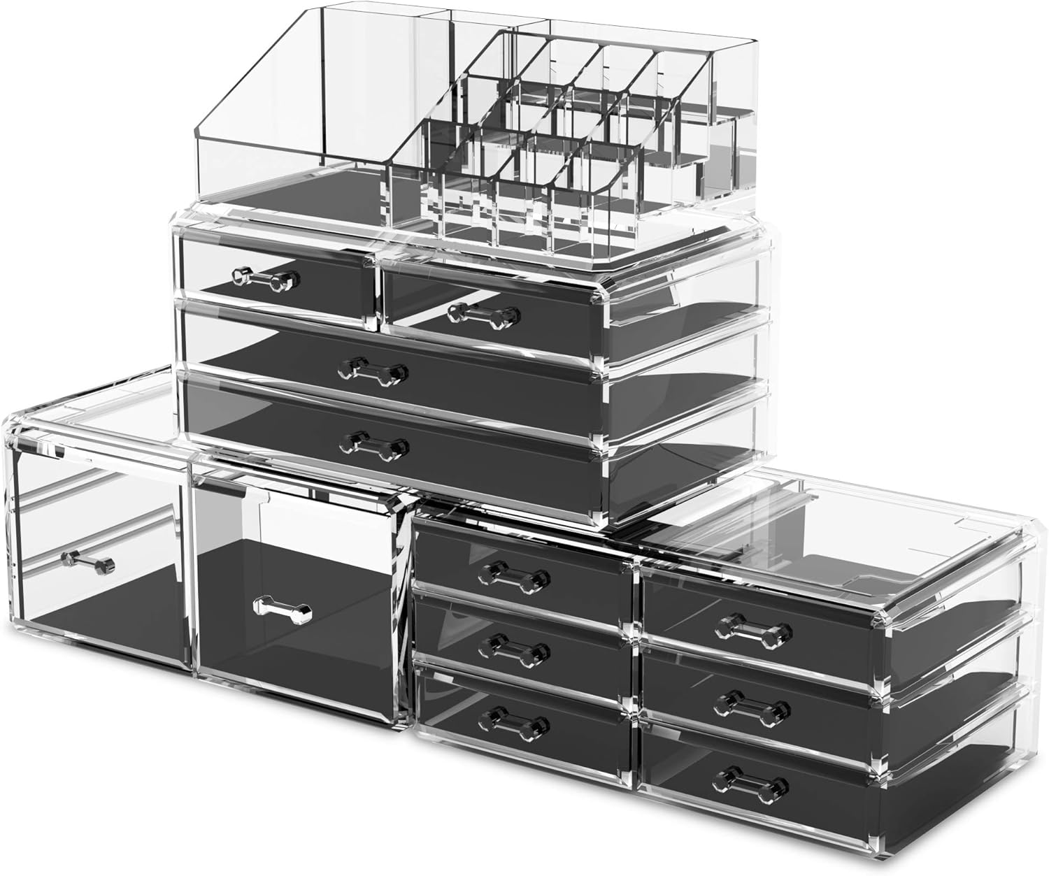 Readaeer Porta Trucchi Organizer 4 Piani Impilabili - immagine 7