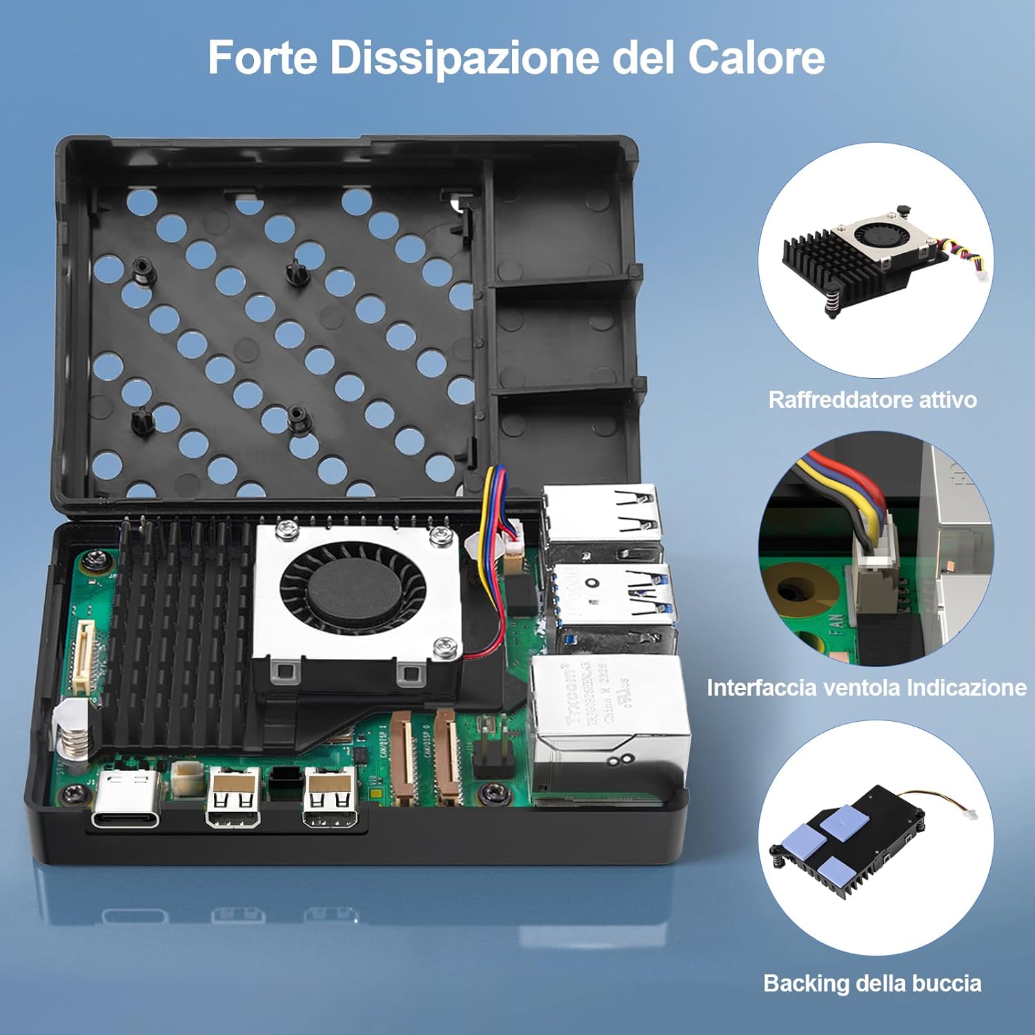 RasTech Raspberry Pi 5 8GB Starter Kit con 32GB Carta - immagine 4