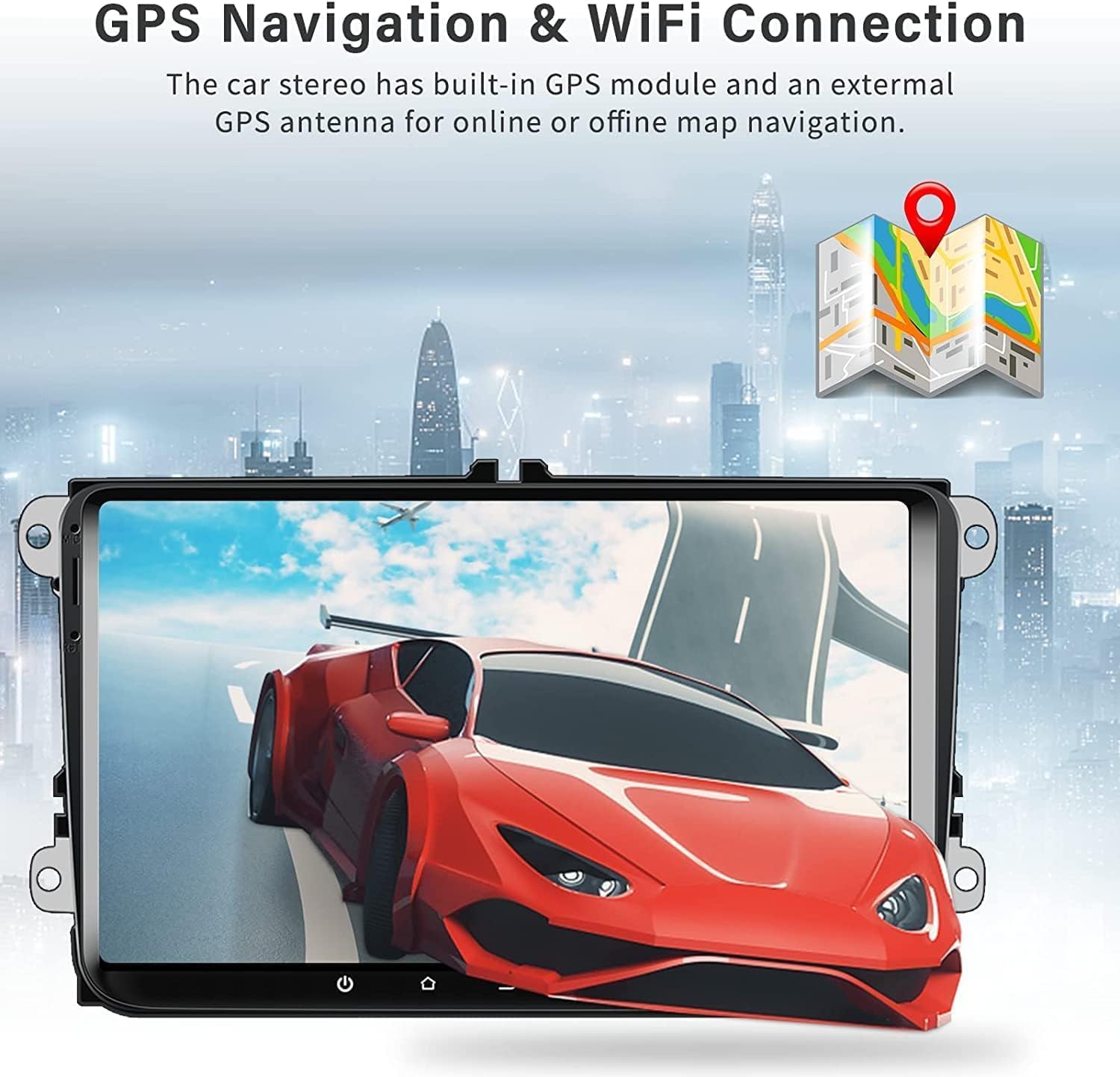 Camecho Autoradio Android 13 9" per VW Passat B6 B7 Golf - immagine 4