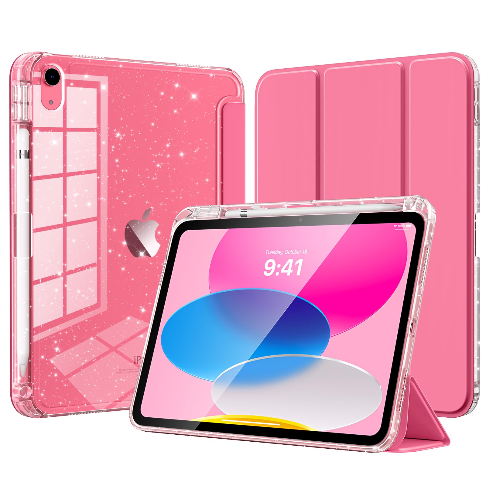 Timovo Cover per iPad 11" (2025)/10.9" (2022), Rosa