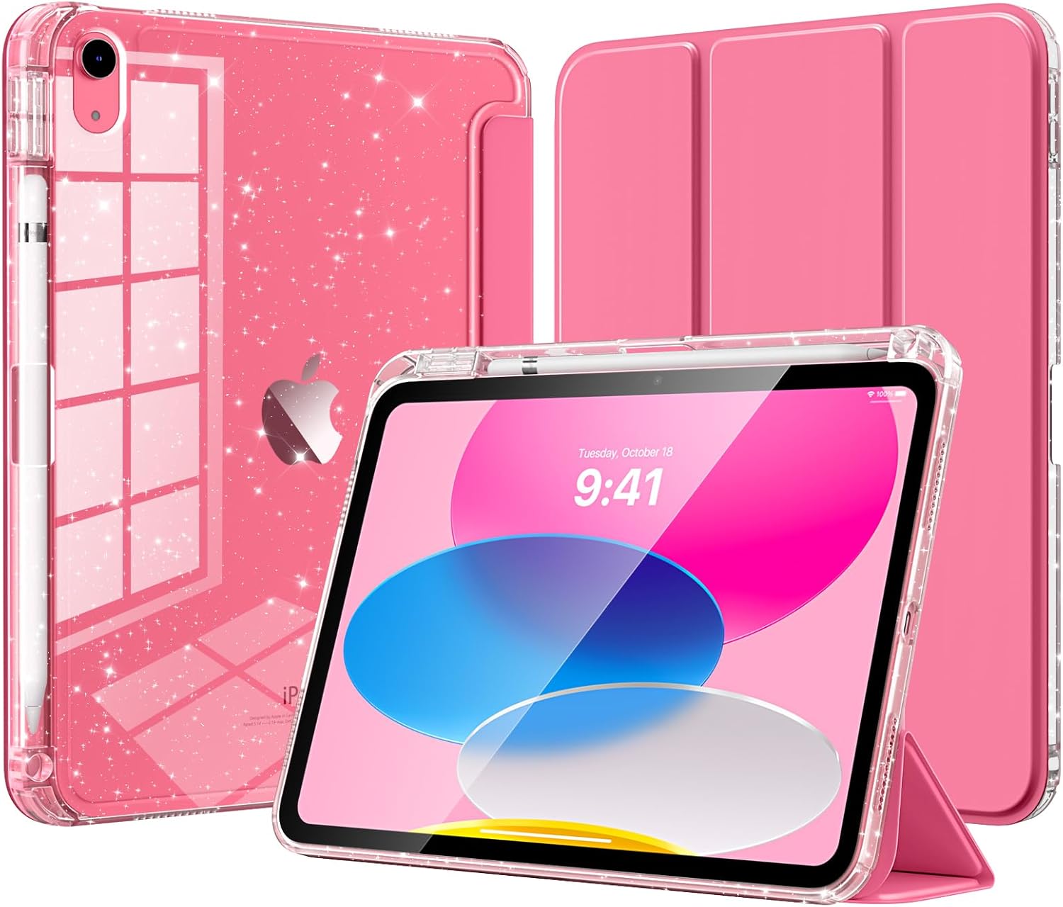 Timovo Cover per iPad 11" (2025)/10.9" (2022), Rosa - immagine 1